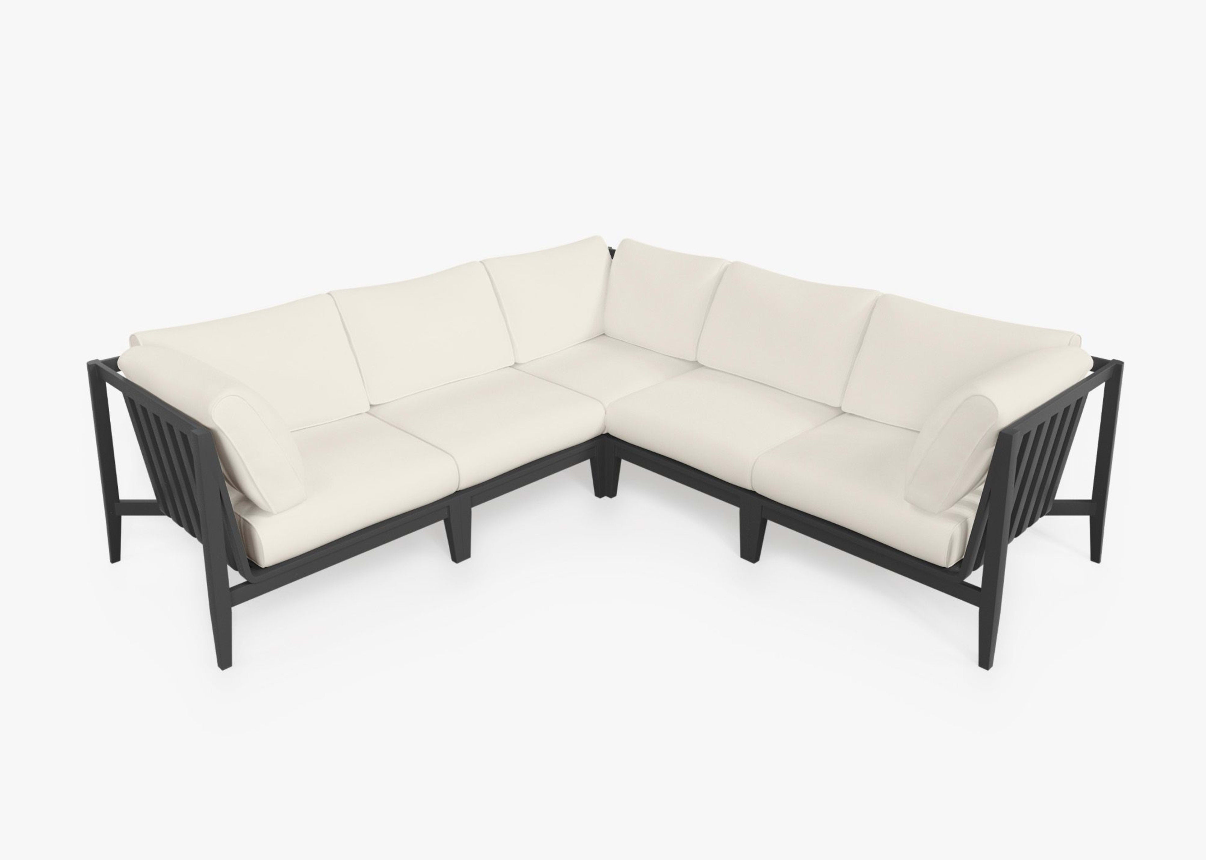 Aluminum Outdoor Corner Sectional - 5 Seat By Outer