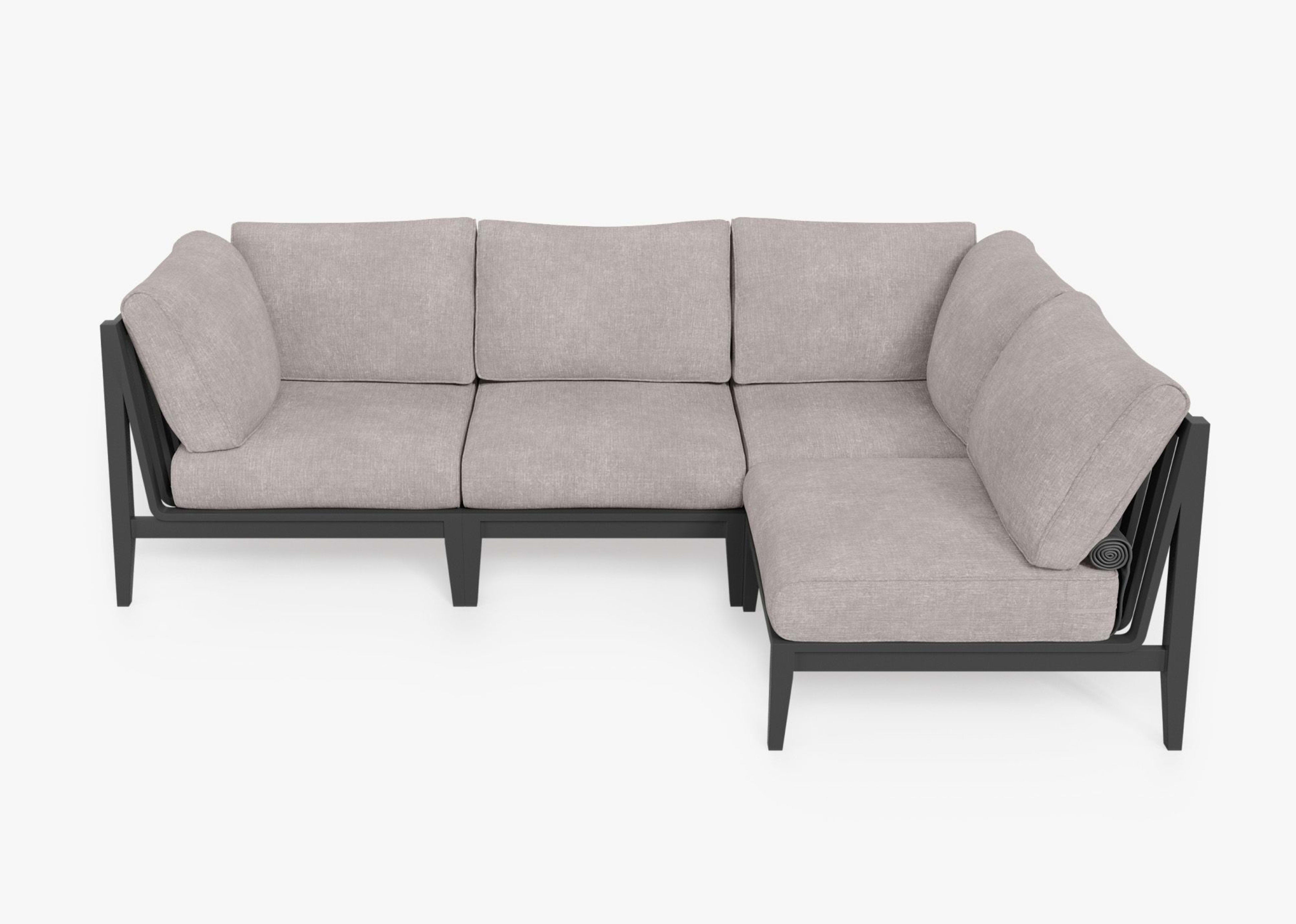 Aluminum Outdoor L Sectional - 4 Seat By Outer