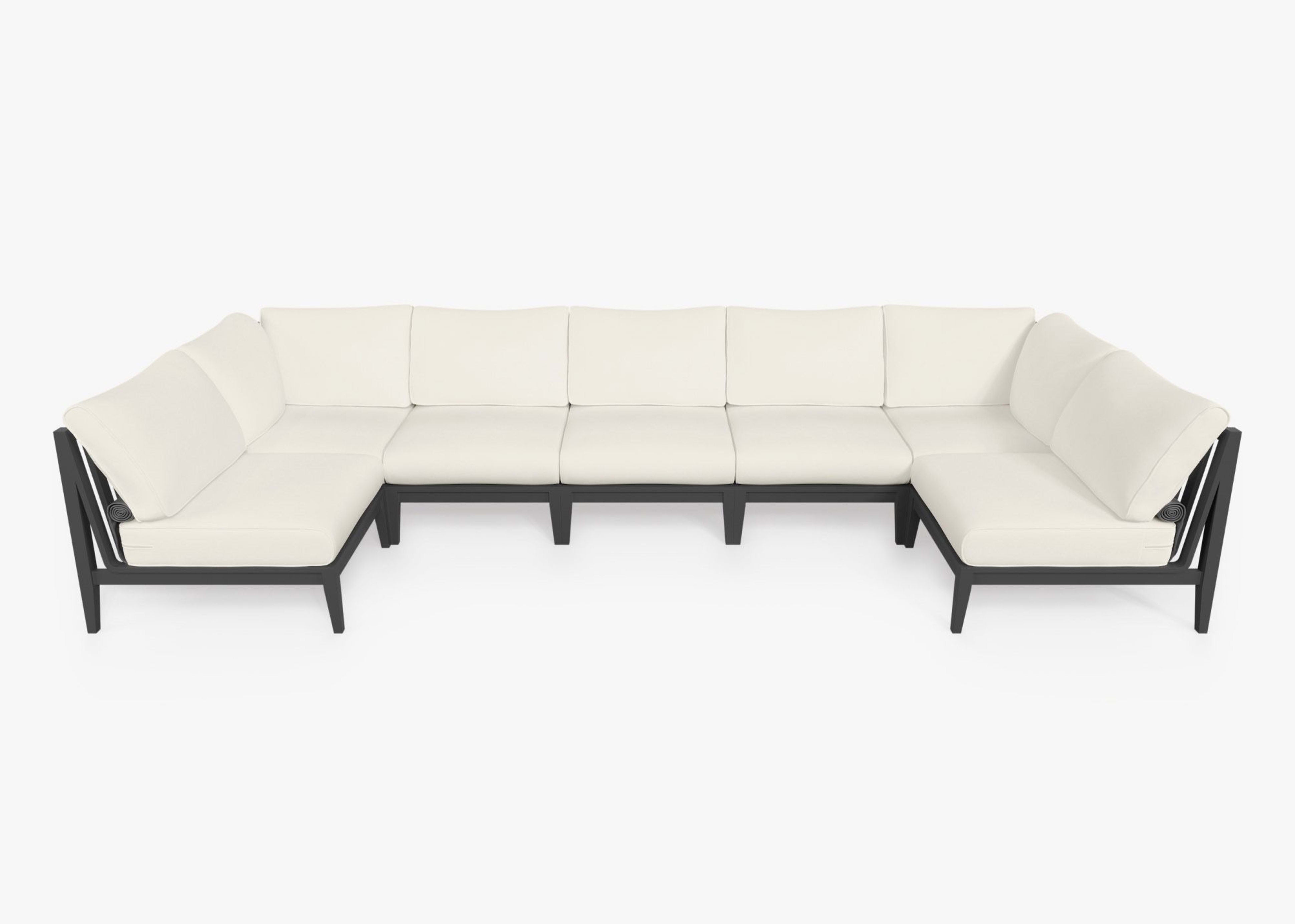 Aluminum Outdoor U Sectional - 7 Seat By Outer
