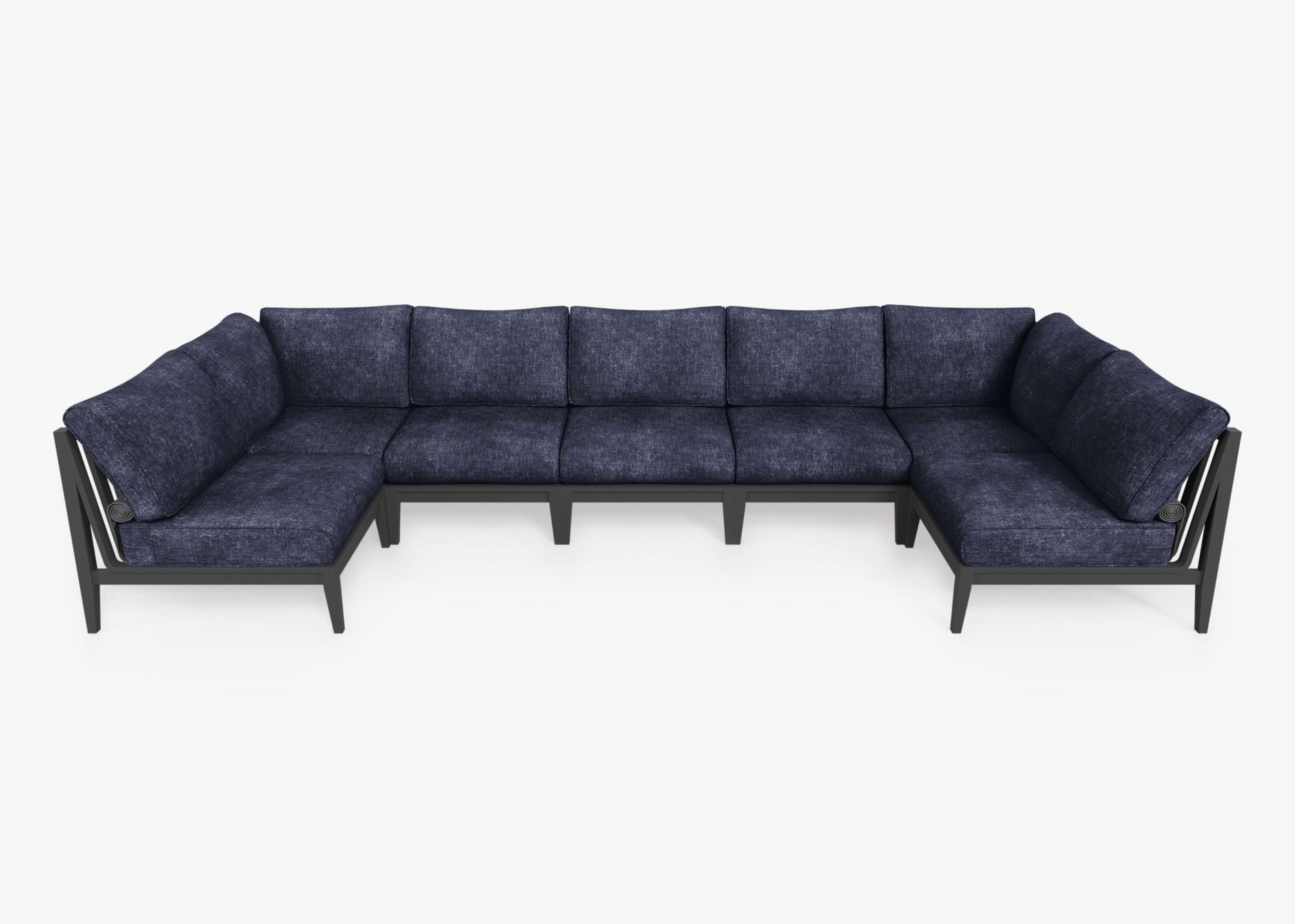Aluminum Outdoor U Sectional - 7 Seat By Outer