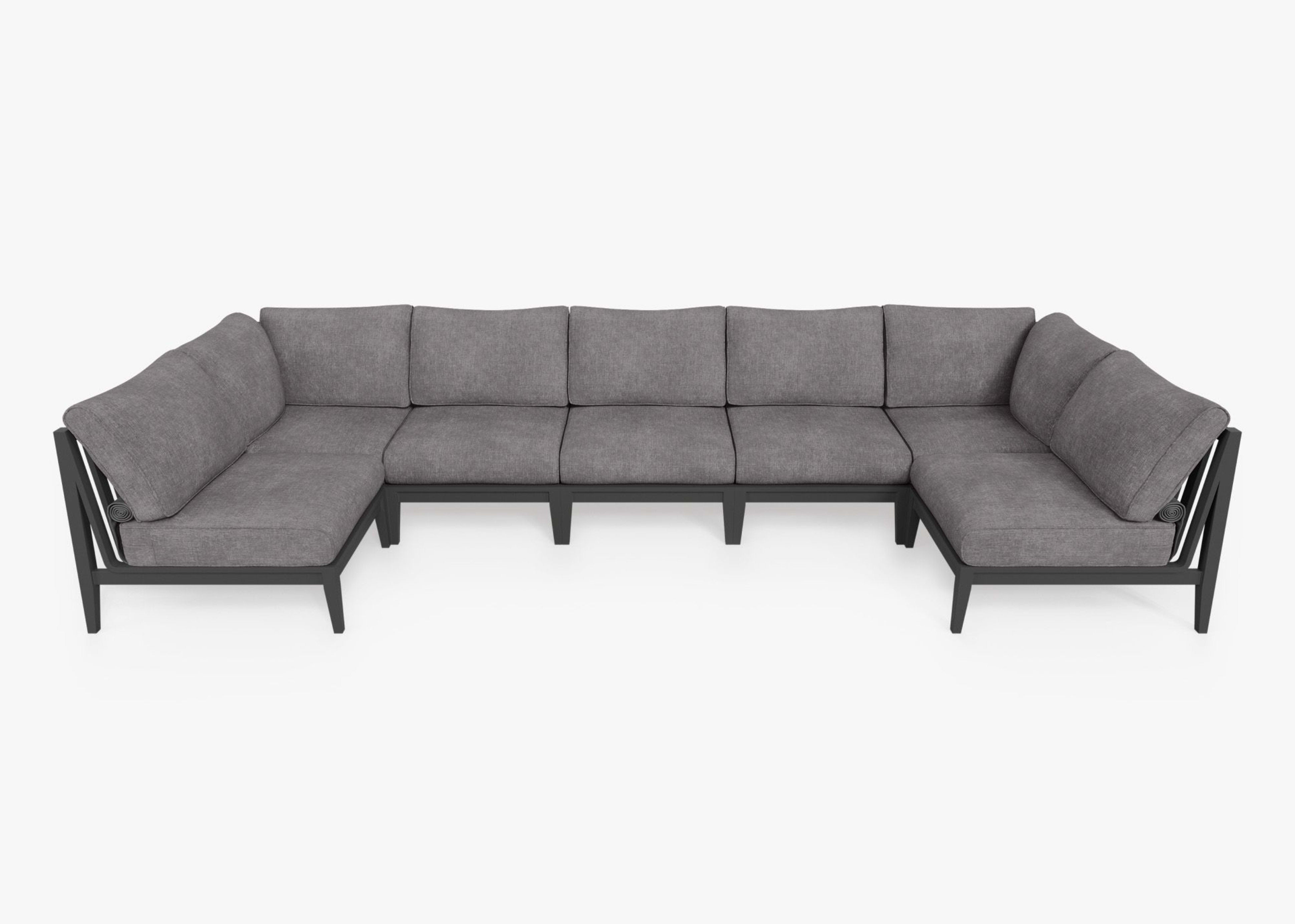 Aluminum Outdoor U Sectional - 7 Seat By Outer