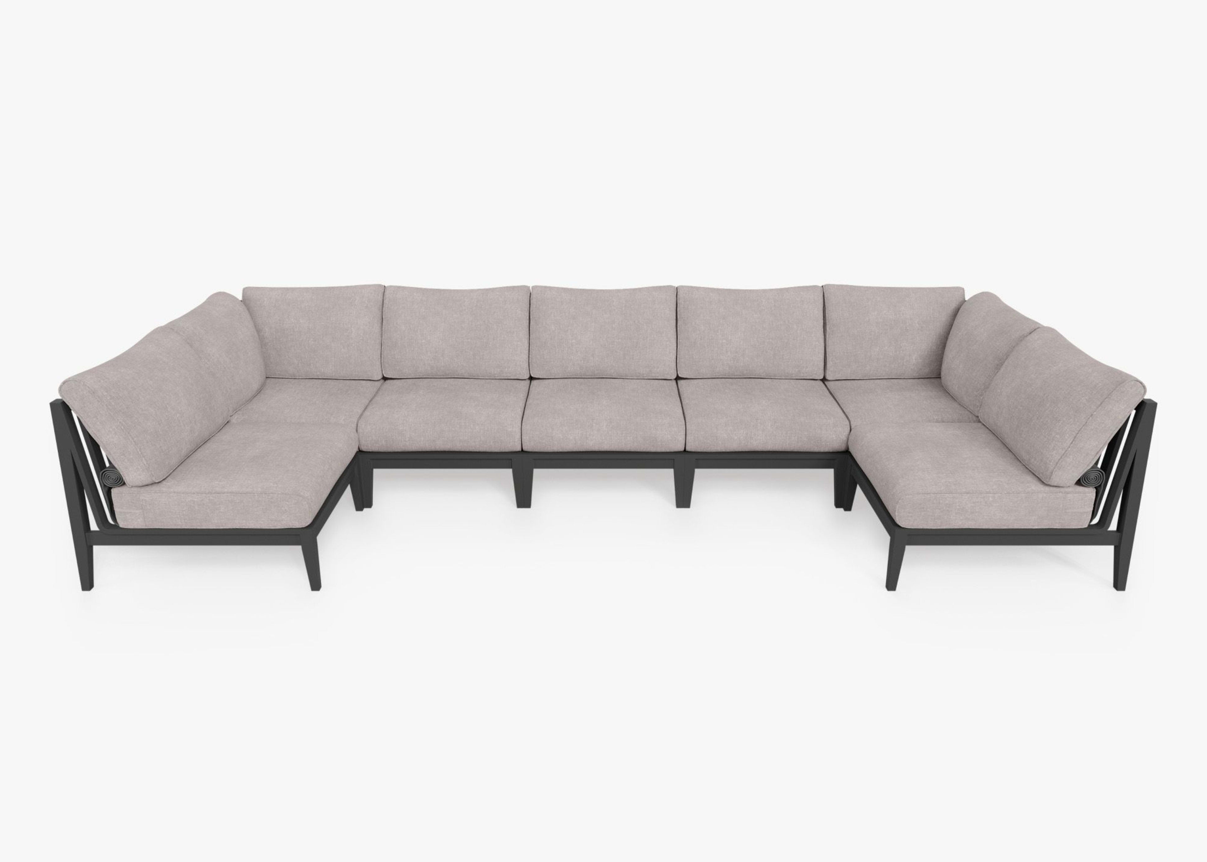 Aluminum Outdoor U Sectional - 7 Seat By Outer