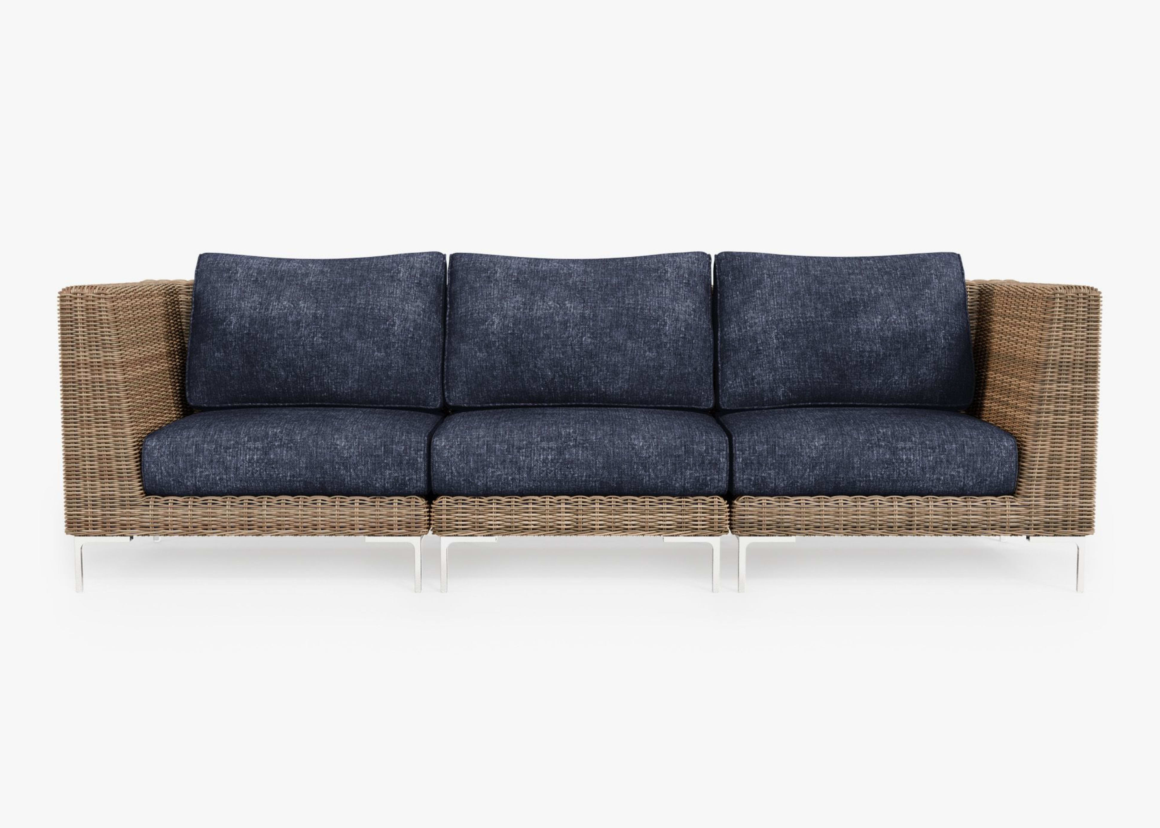 Wicker Outdoor Sofa - 3 Seat By Outer