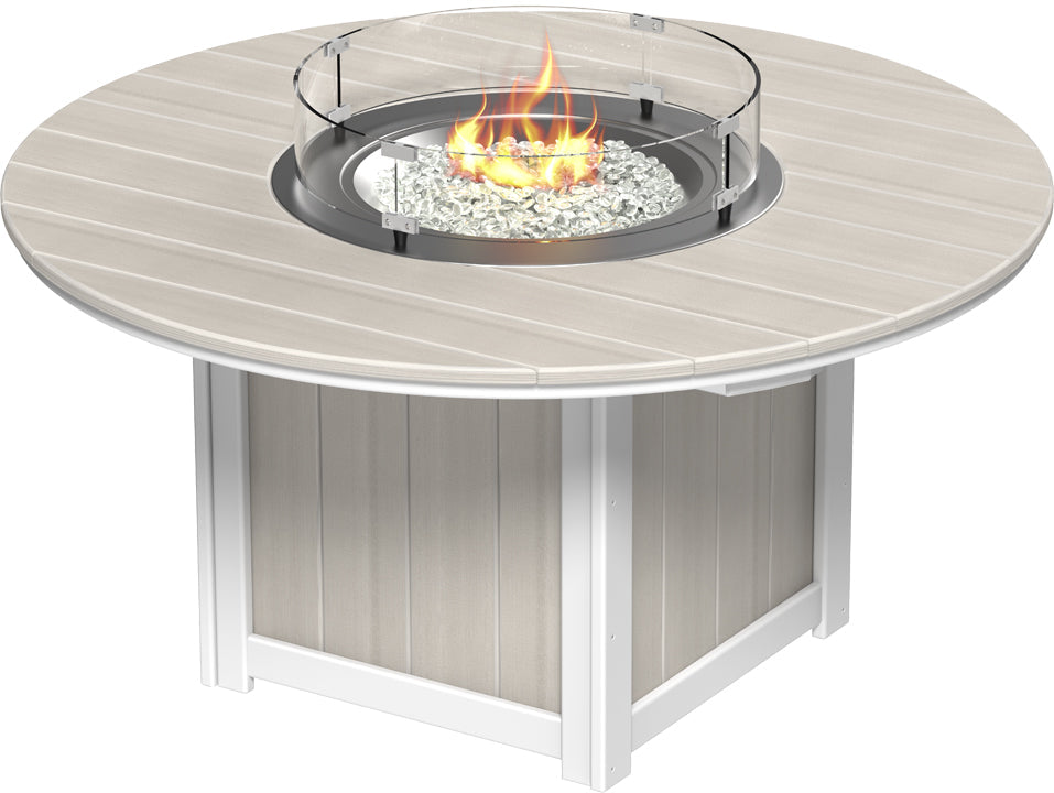 LuxCraft Lumin Fire Table 60" Round Counter Height