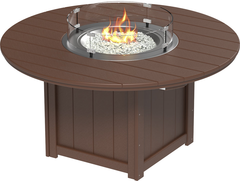 LuxCraft Lumin Fire Table 60" Round Counter Height