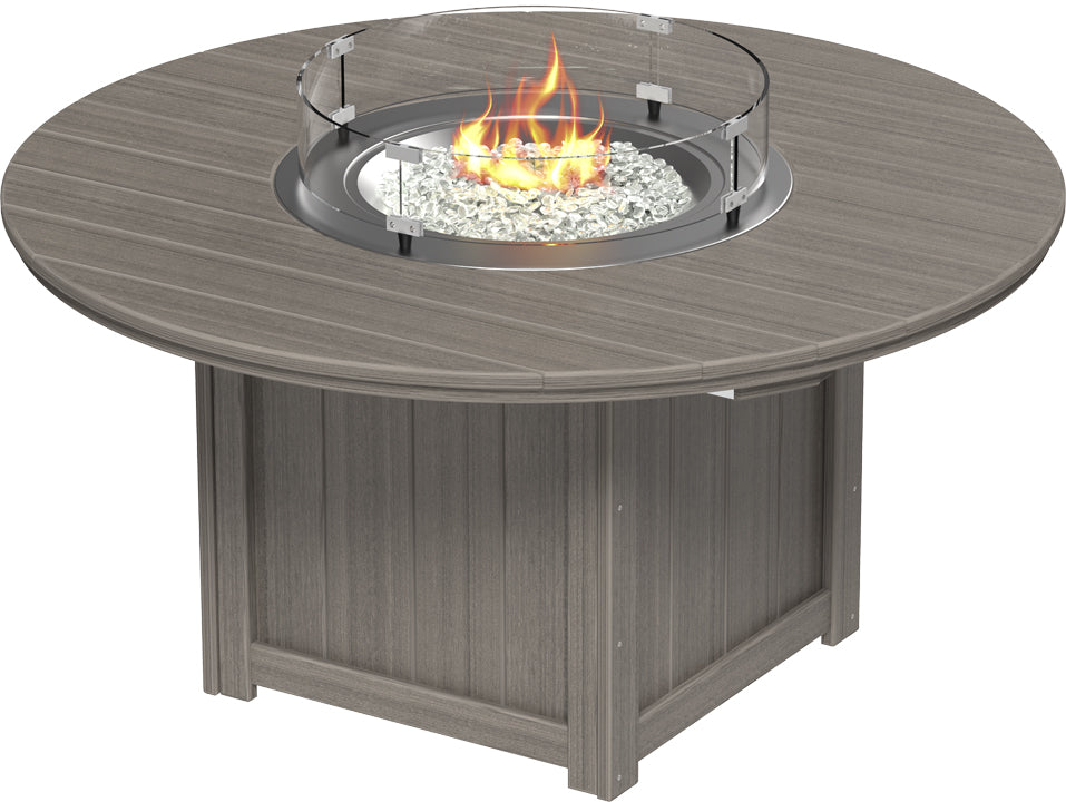 LuxCraft Lumin Fire Table 60" Round Counter Height