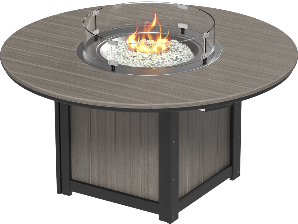 LuxCraft Lumin Fire Table 60" Round Bar Height