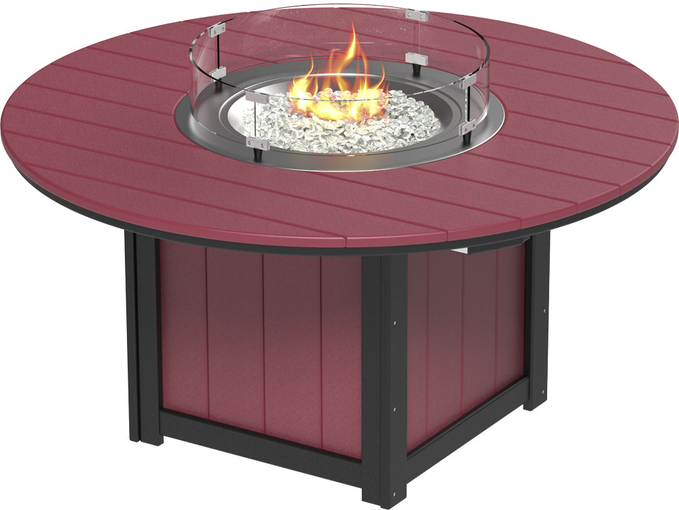 LuxCraft Lumin Fire Table 60" Round Counter Height