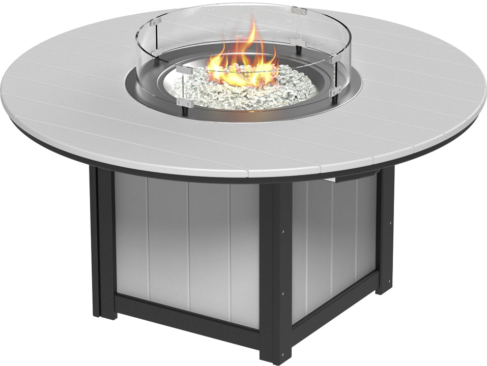 LuxCraft Lumin Fire Table 60" Round Bar Height