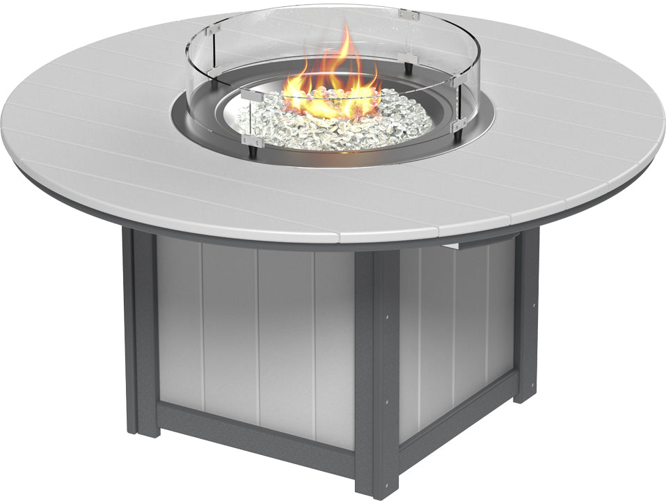 LuxCraft Lumin Fire Table 60" Round Bar Height