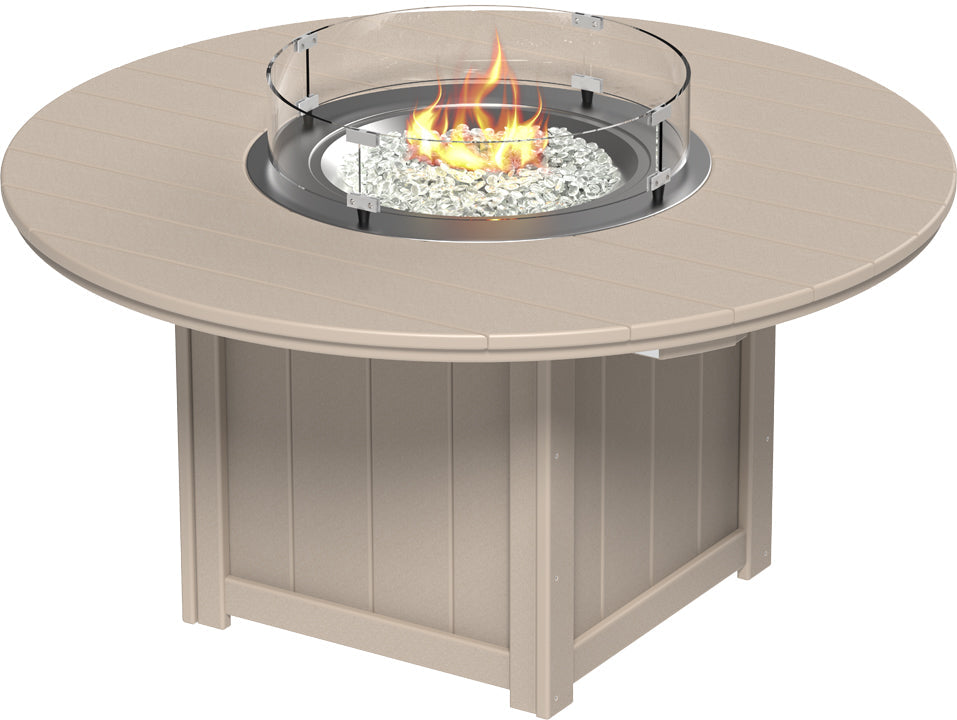 LuxCraft Lumin Fire Table 60" Round Counter Height