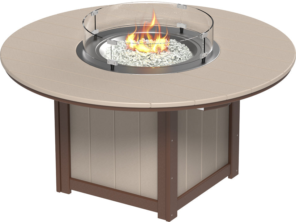 LuxCraft Lumin Fire Table 60" Round Counter Height