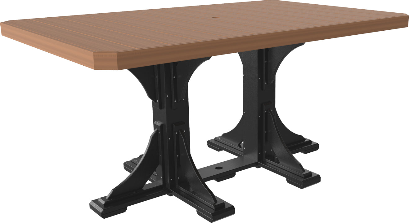 LuxCraft 4' x 6' Rectangular Table - Counter Height