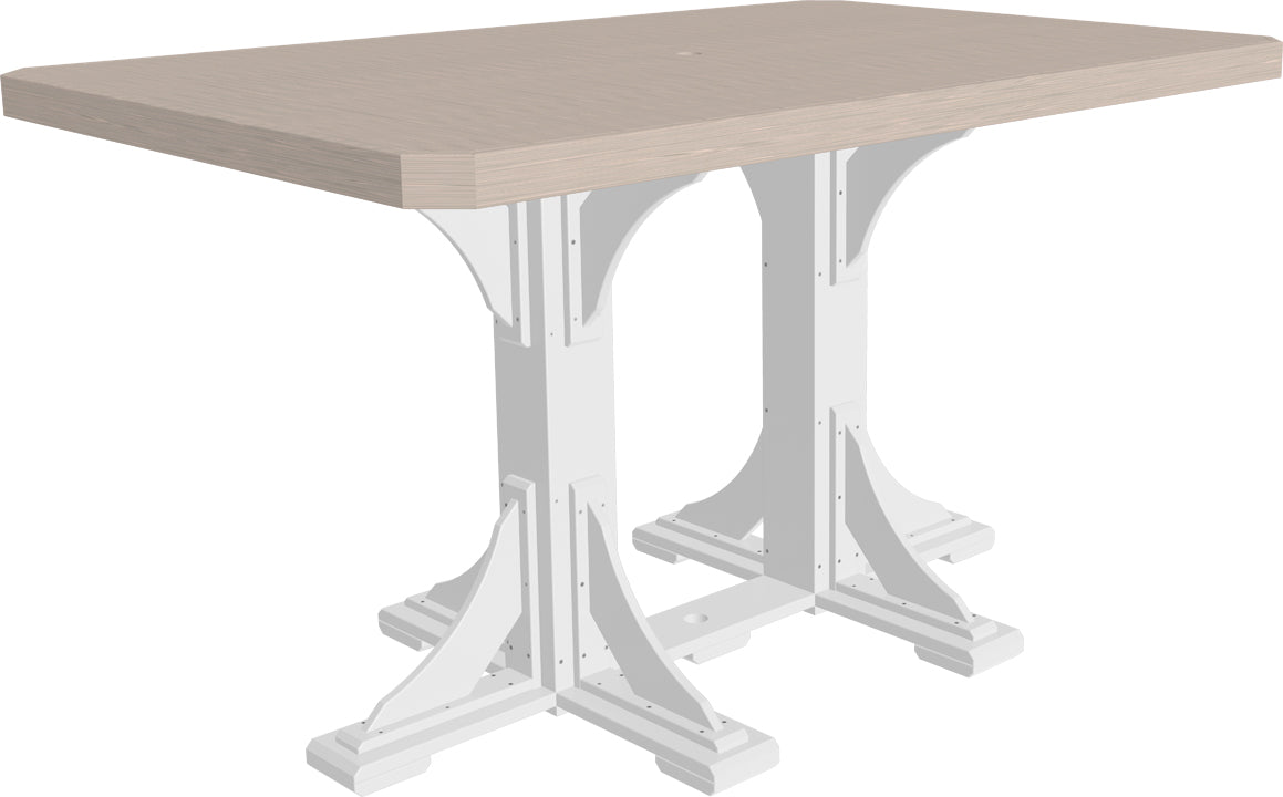 LuxCraft 4' x 6' Rectangular Table - Bar Height