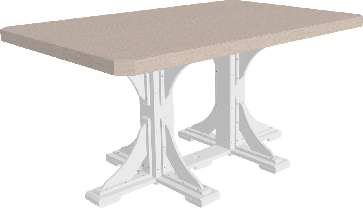 LuxCraft 4' x 6' Rectangular Table - Counter Height