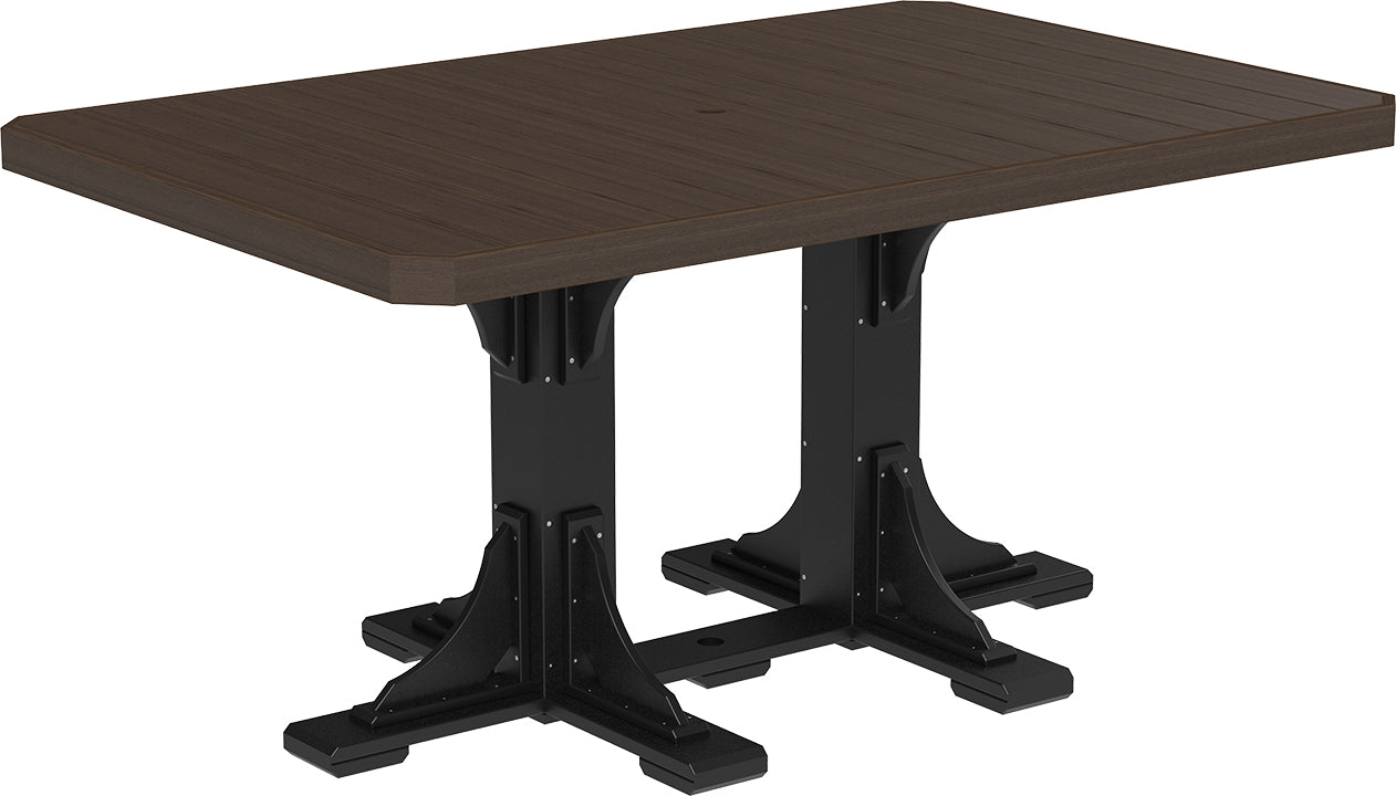 LuxCraft 4' x 6' Rectangular Table - Counter Height