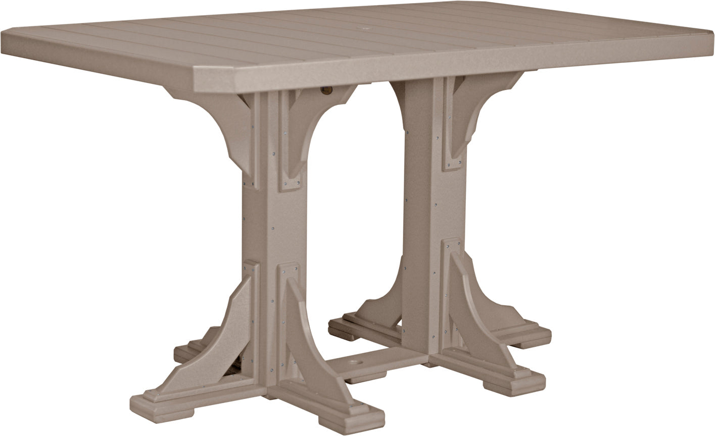 LuxCraft 4' x 6' Rectangular Table - Bar Height