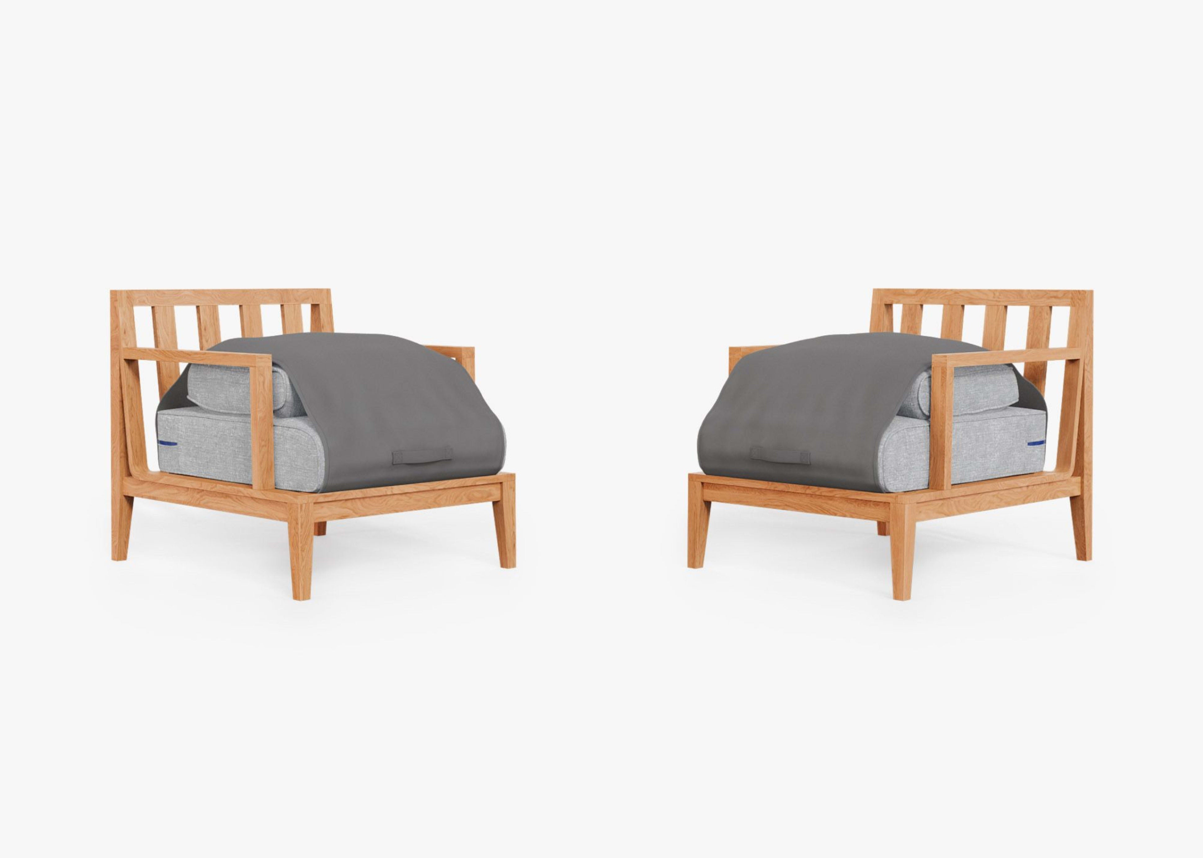 Teak Outdoor Armchair Conversation Set by Outer