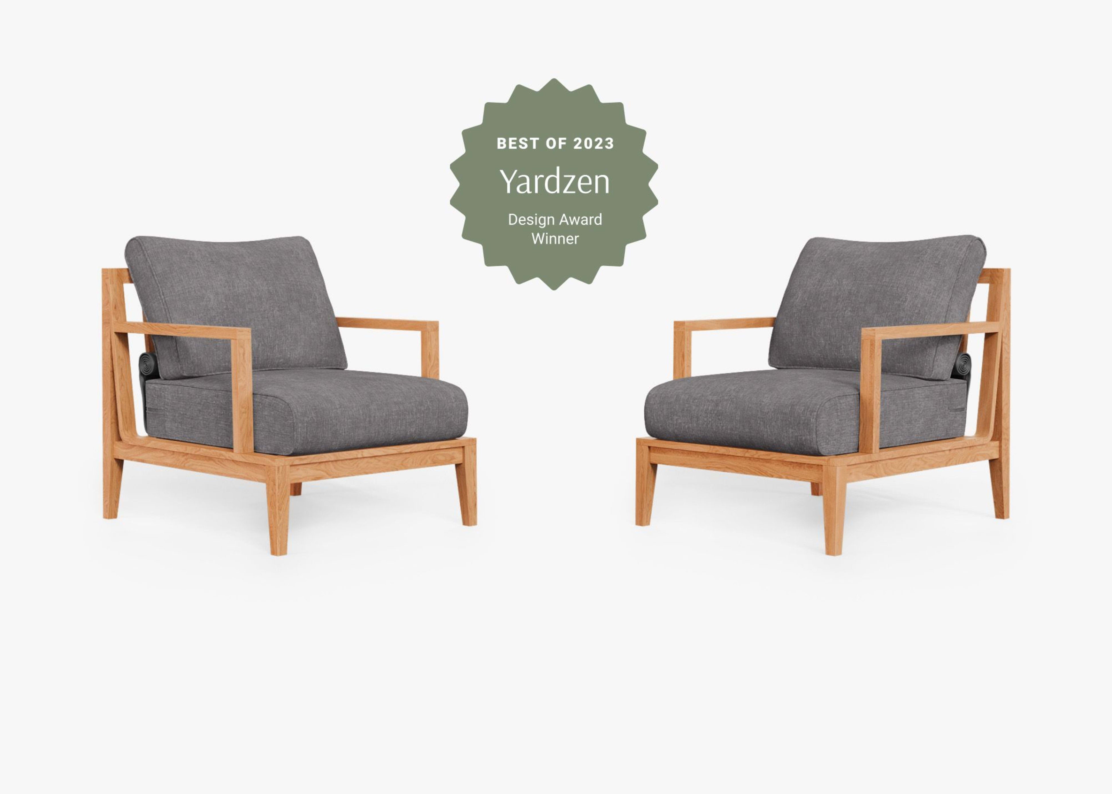 Teak Outdoor Armchair Conversation Set by Outer