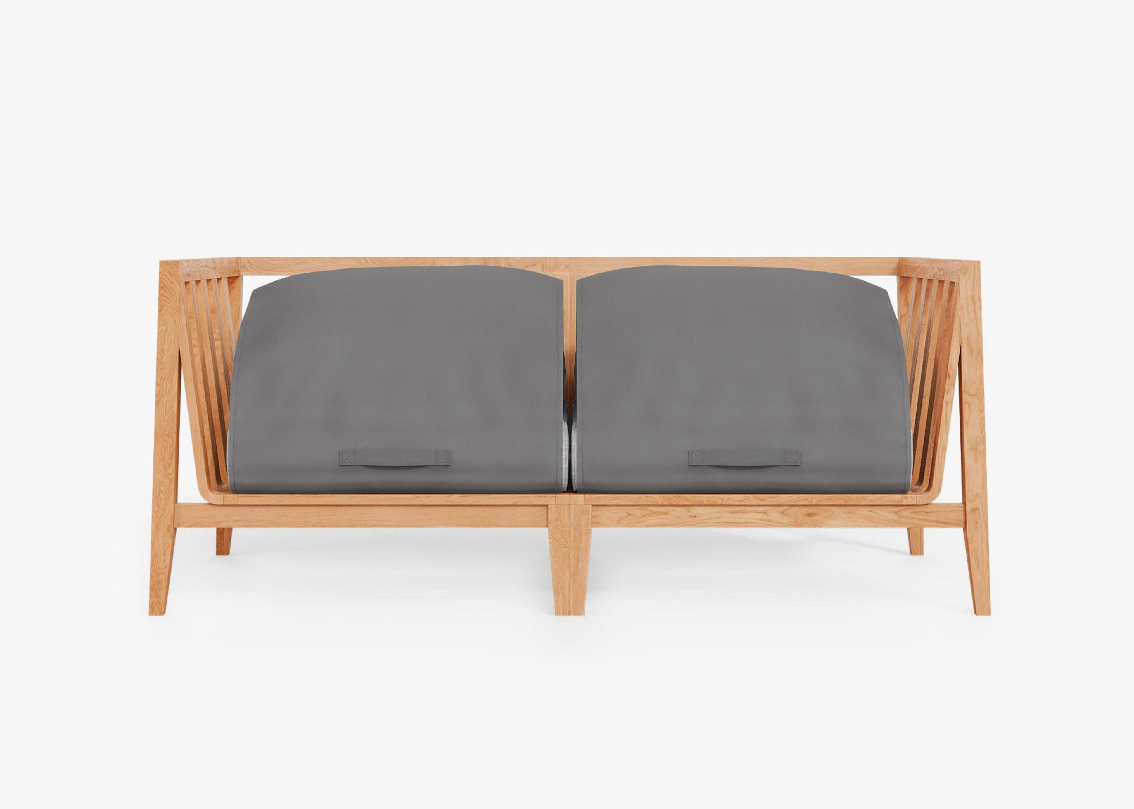 Teak Outdoor Loveseat by Outer