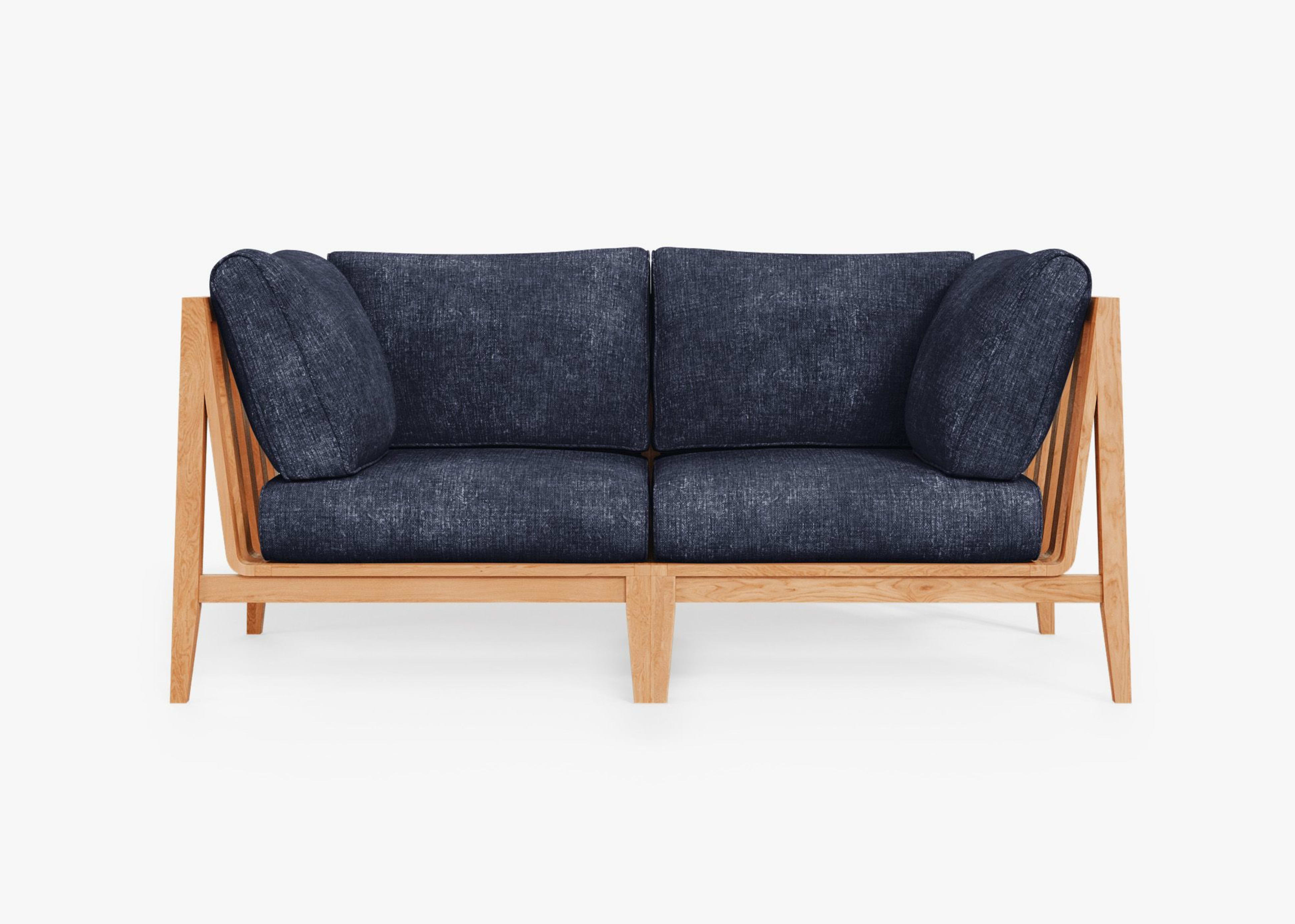 Teak Outdoor Loveseat by Outer
