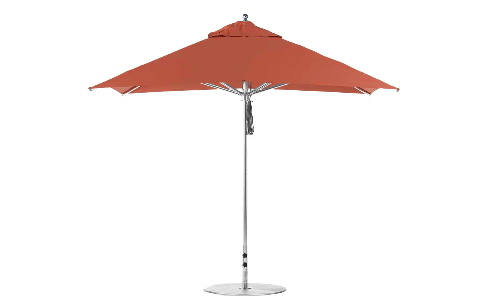 Ledge Lounger 10' Square Pulley Premier Umbrella