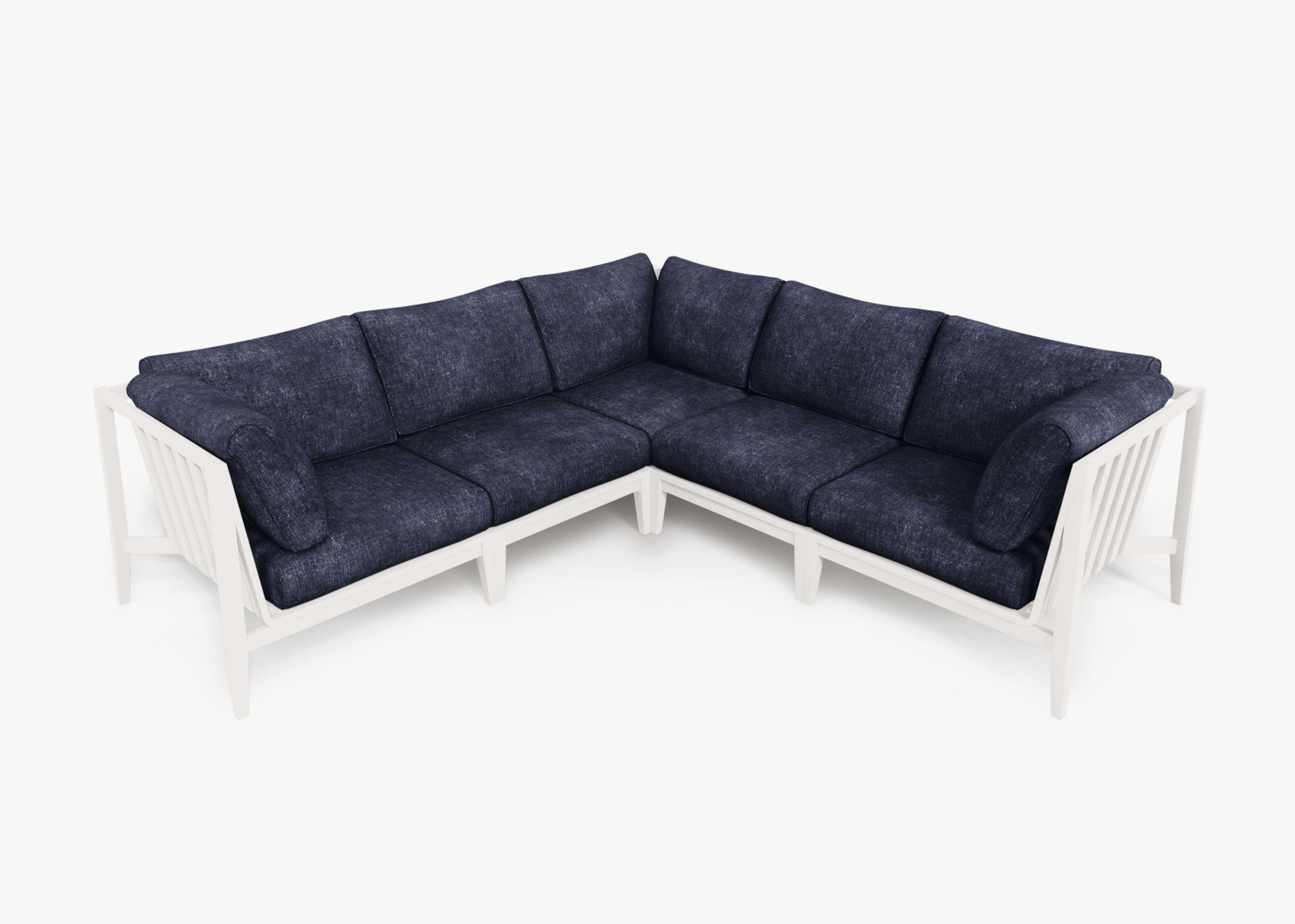 Aluminum Outdoor Corner Sectional - 5 Seat By Outer