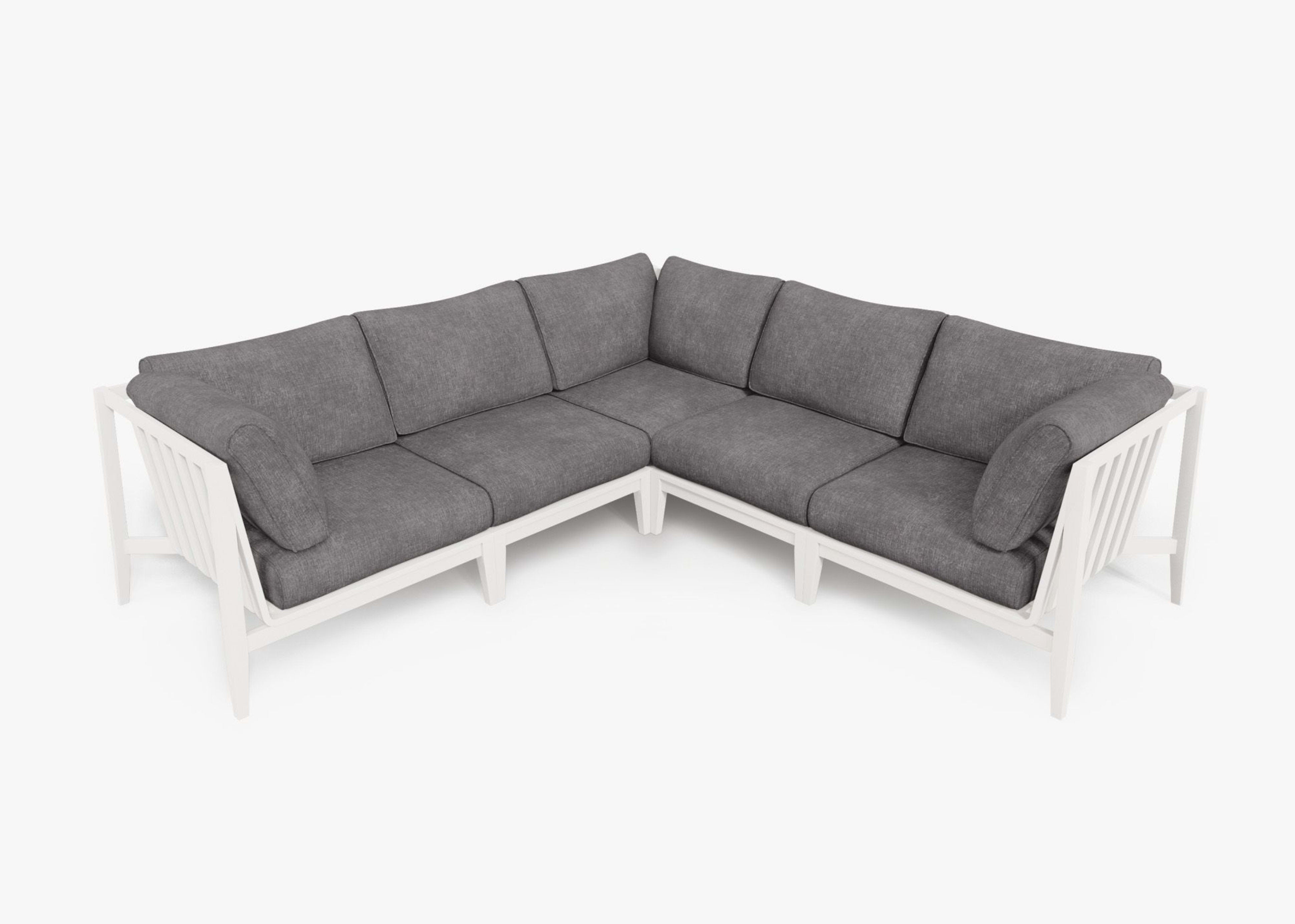 Aluminum Outdoor Corner Sectional - 5 Seat By Outer