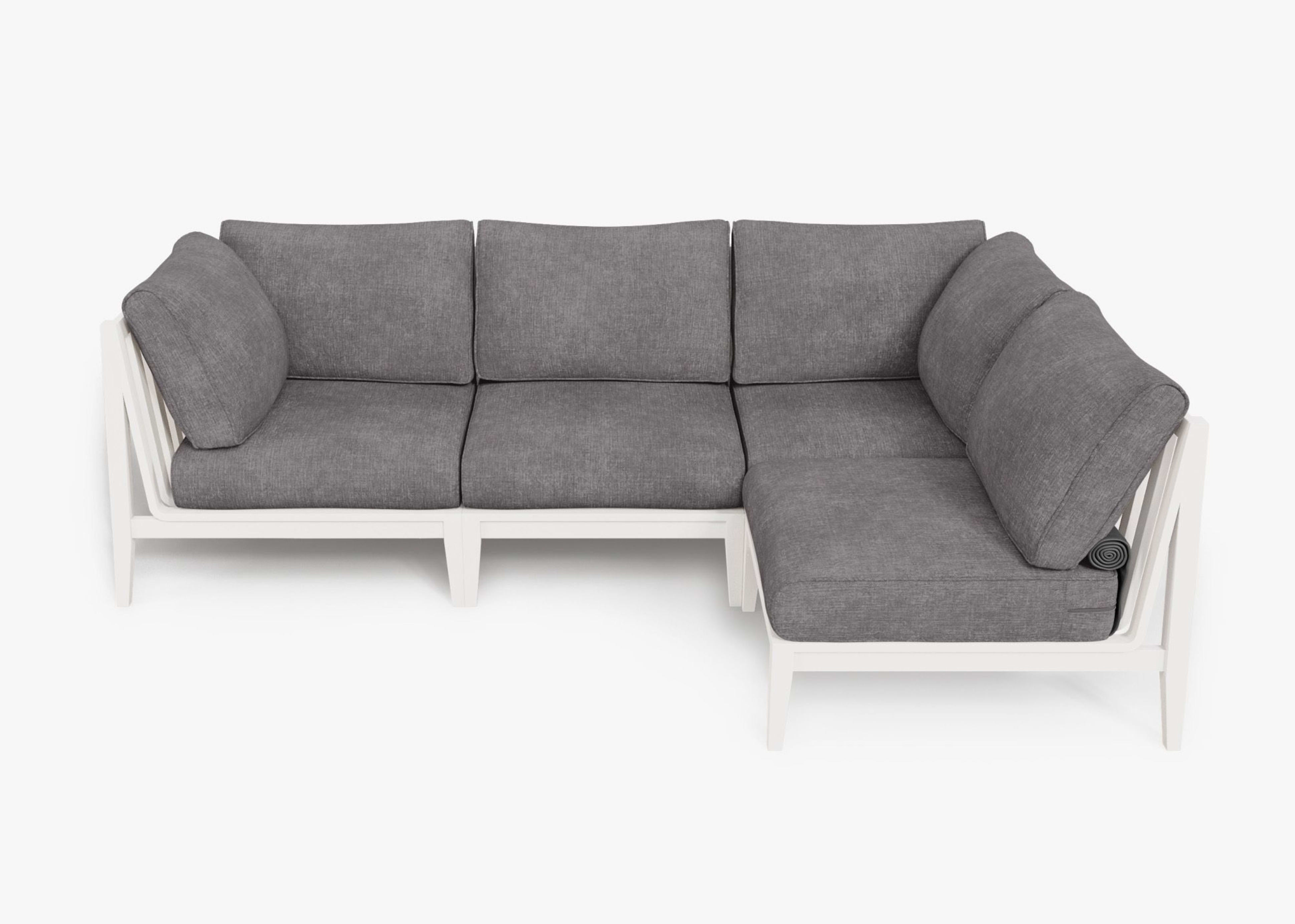 Aluminum Outdoor L Sectional - 4 Seat By Outer