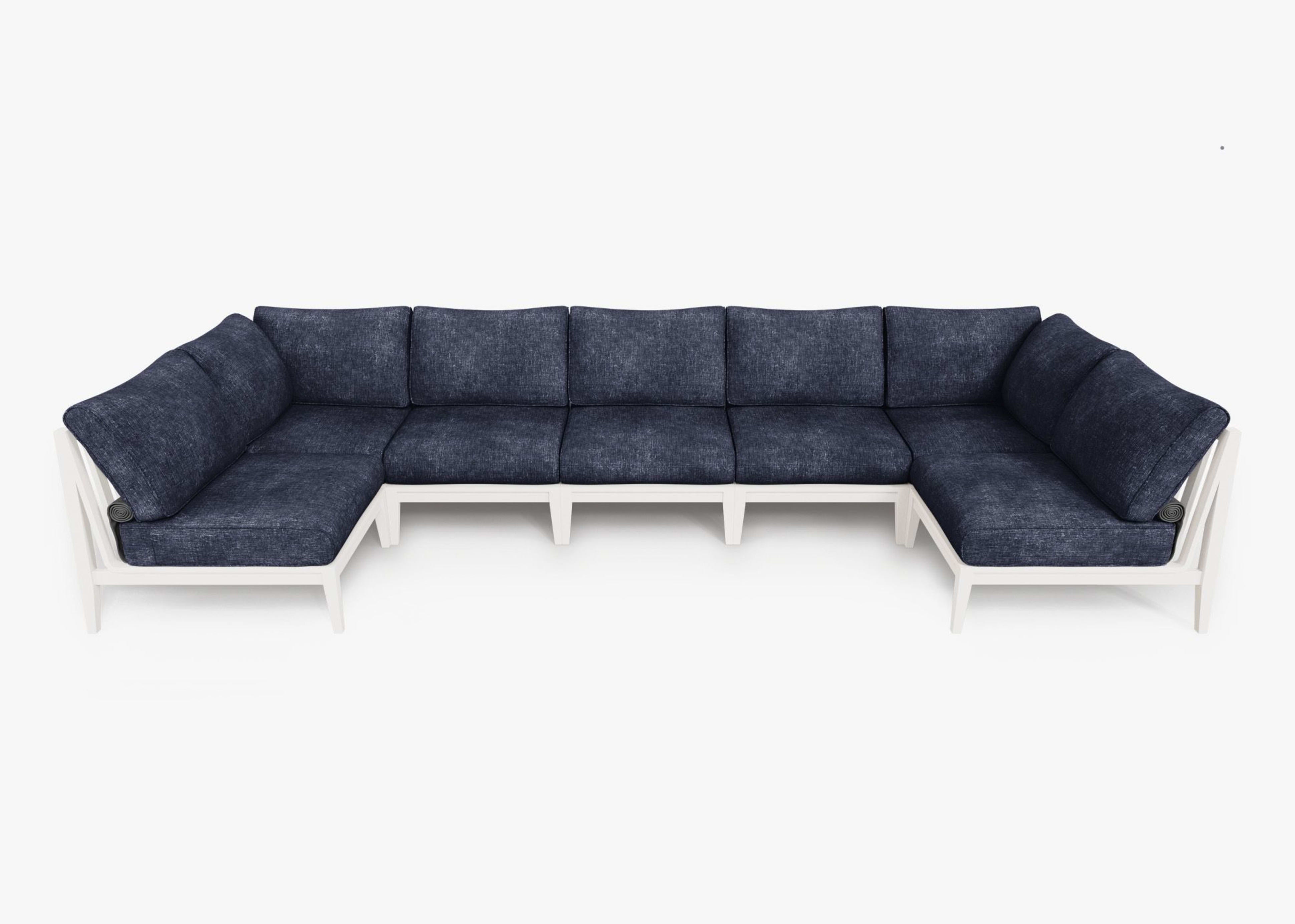 Aluminum Outdoor U Sectional - 7 Seat By Outer