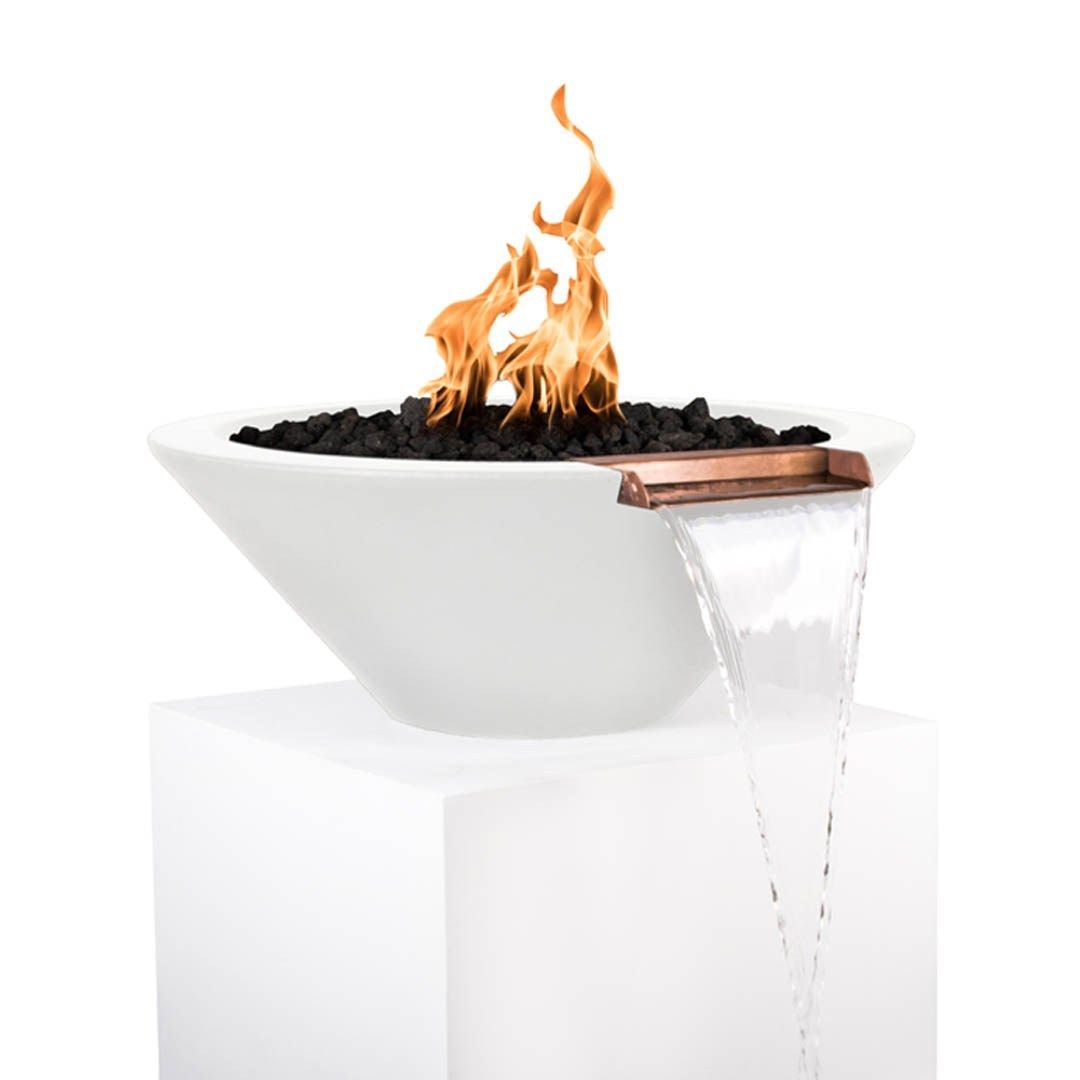 The Outdoor Plus Cazo 24 Inch Fire & Water Bowl - GFRC Concrete