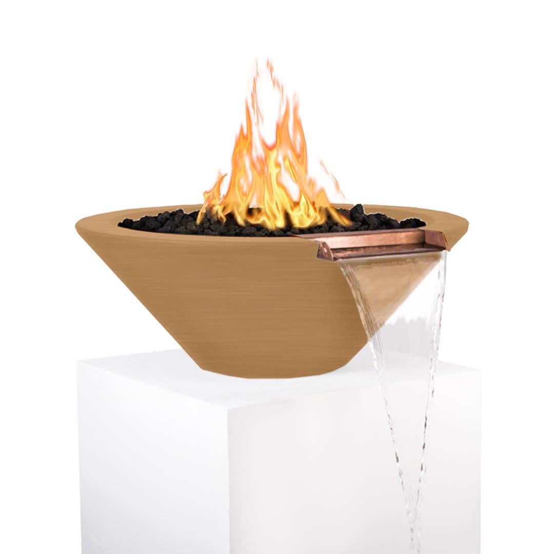 The Outdoor Plus Cazo 24 Inch Fire & Water Bowl - GFRC Concrete