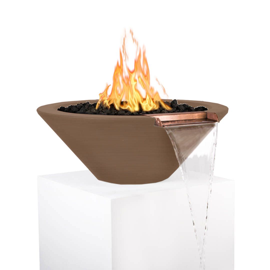 The Outdoor Plus Cazo 24 Inch Fire & Water Bowl - GFRC Concrete