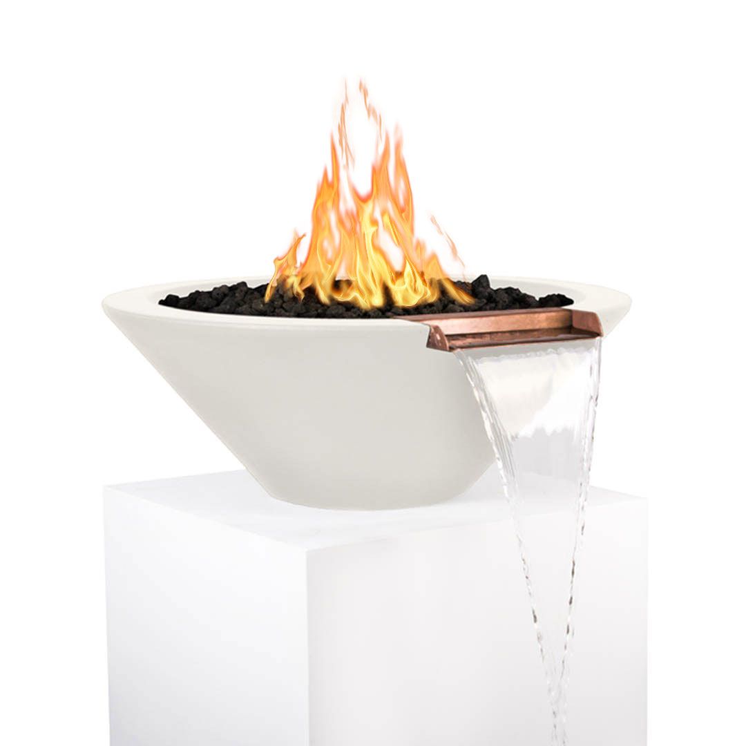The Outdoor Plus Cazo 24 Inch Fire & Water Bowl - GFRC Concrete
