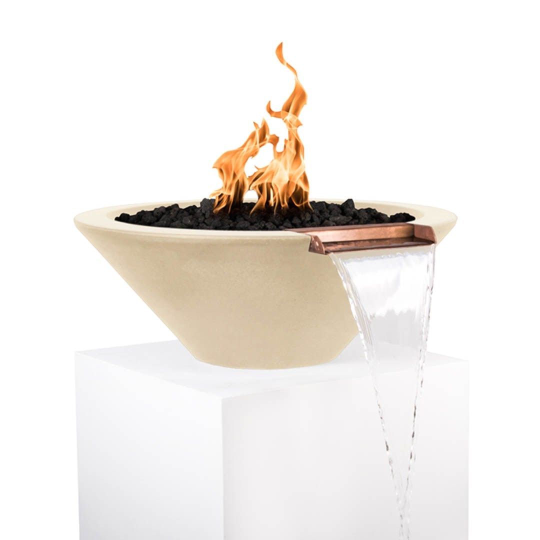 The Outdoor Plus Cazo 24 Inch Fire & Water Bowl - GFRC Concrete