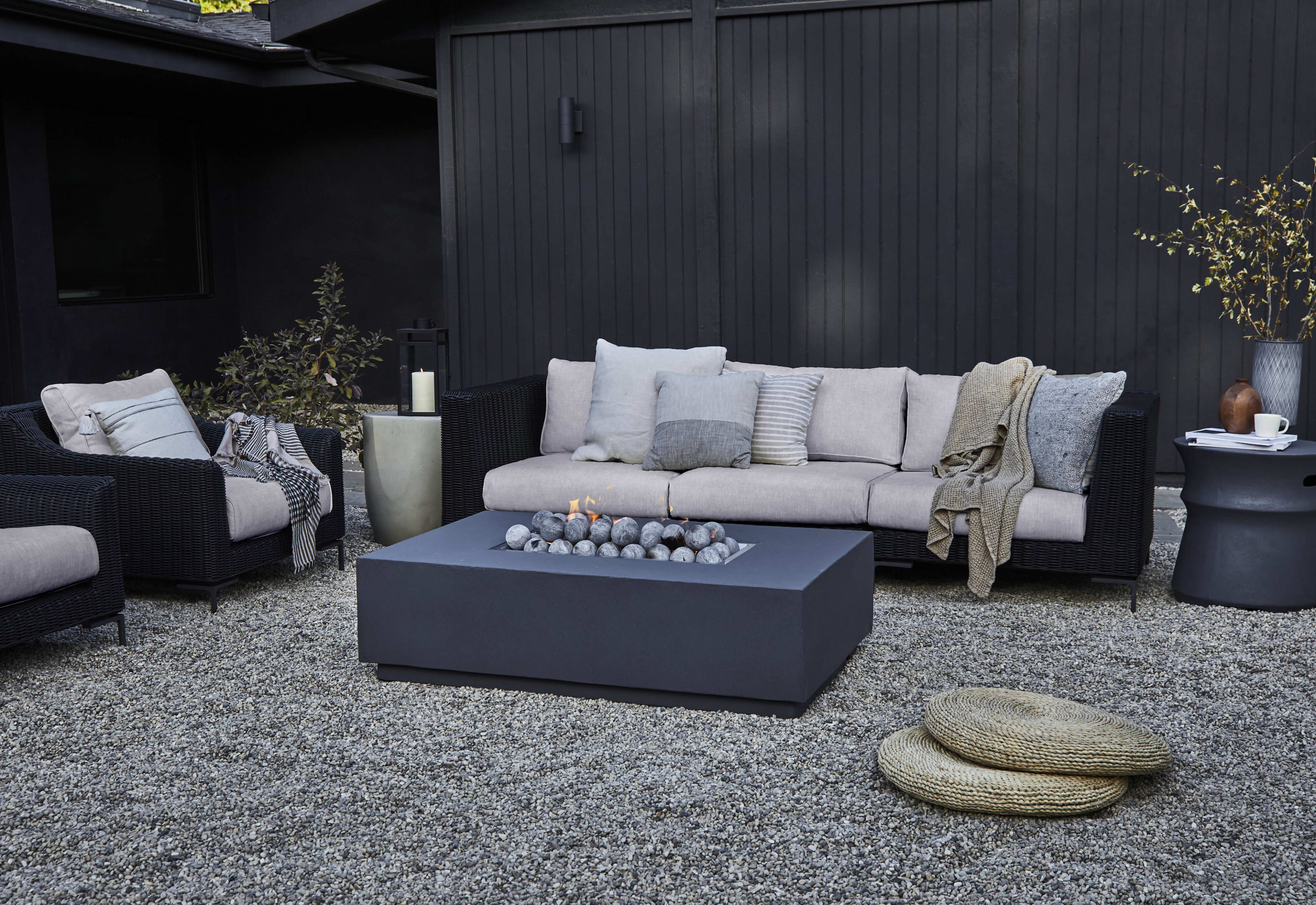 Wicker Outdoor Sofa with Armchairs - 6 Seat By Outer