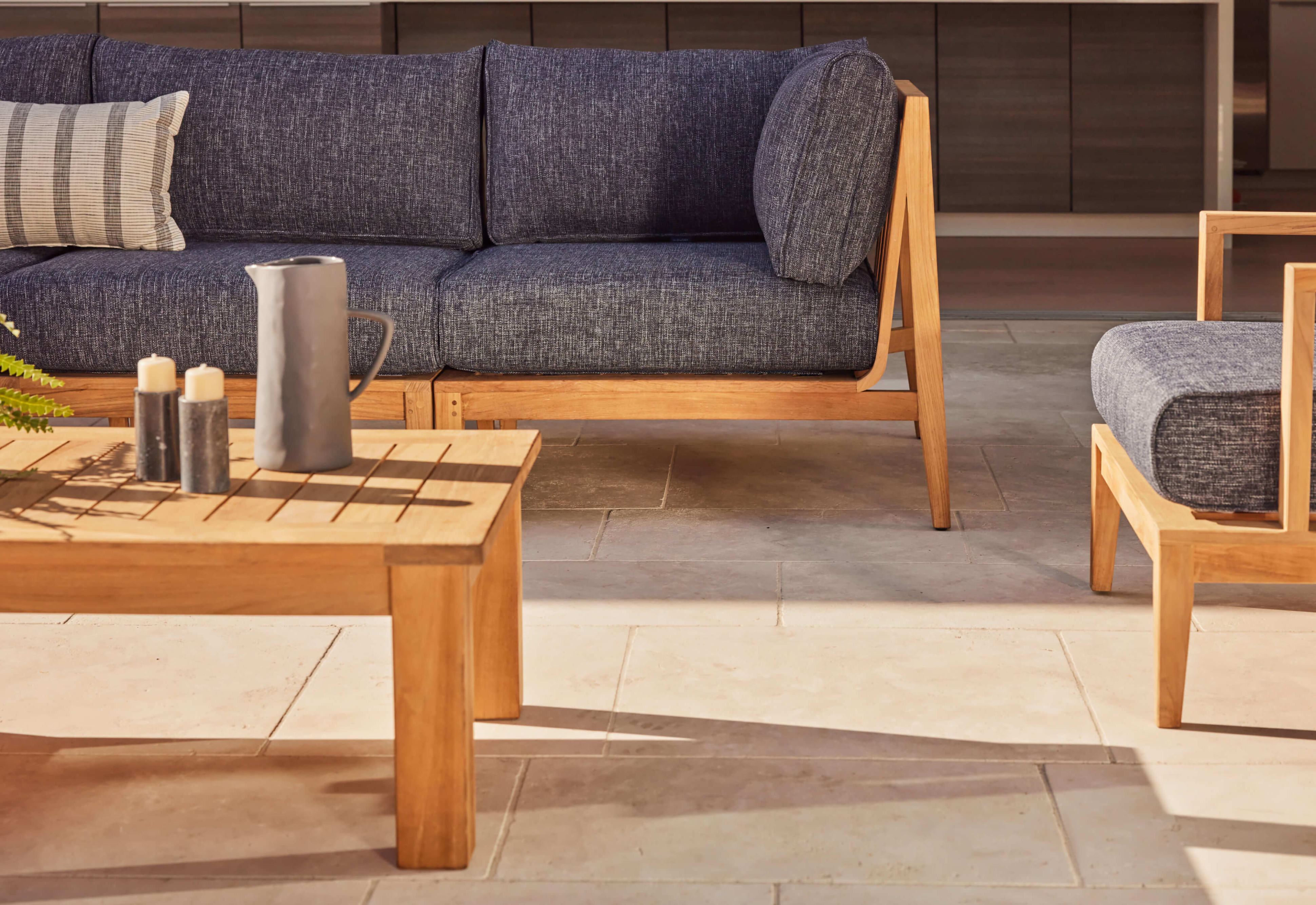 Teak Outdoor Sofa - 3 Seat by Outer