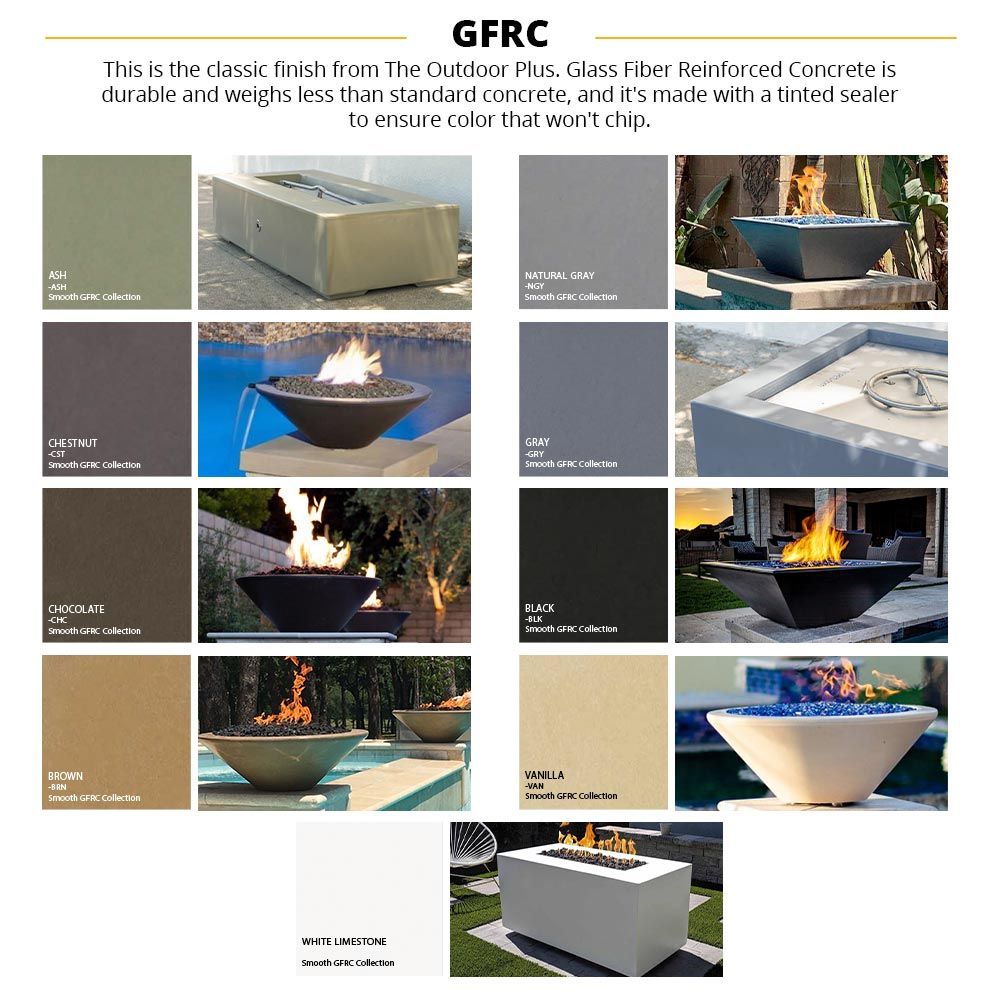 The Outdoor Plus Cazo 31 Inch Fire Bowl – GFRC Concrete