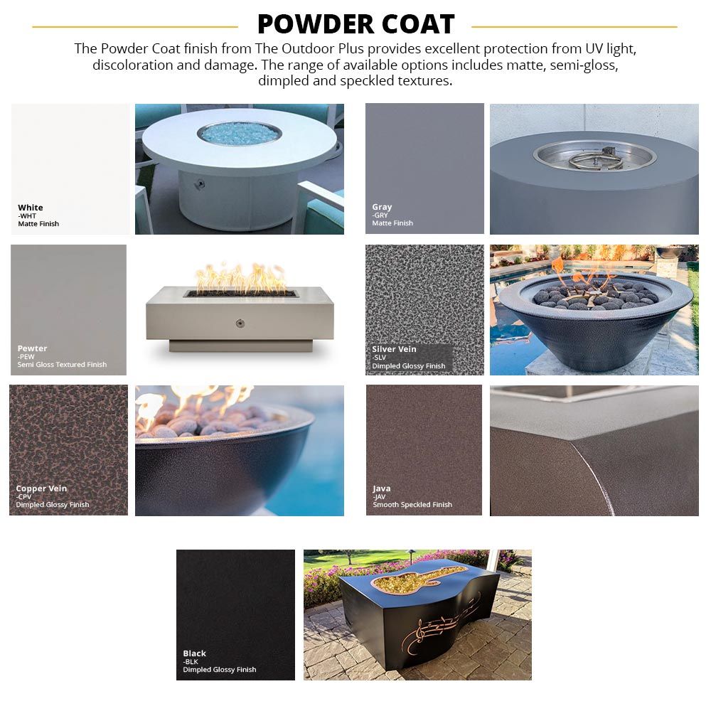 The Outdoor Plus Cazo 24 Inch Fire & Water Bowl - Metal Powder Coat