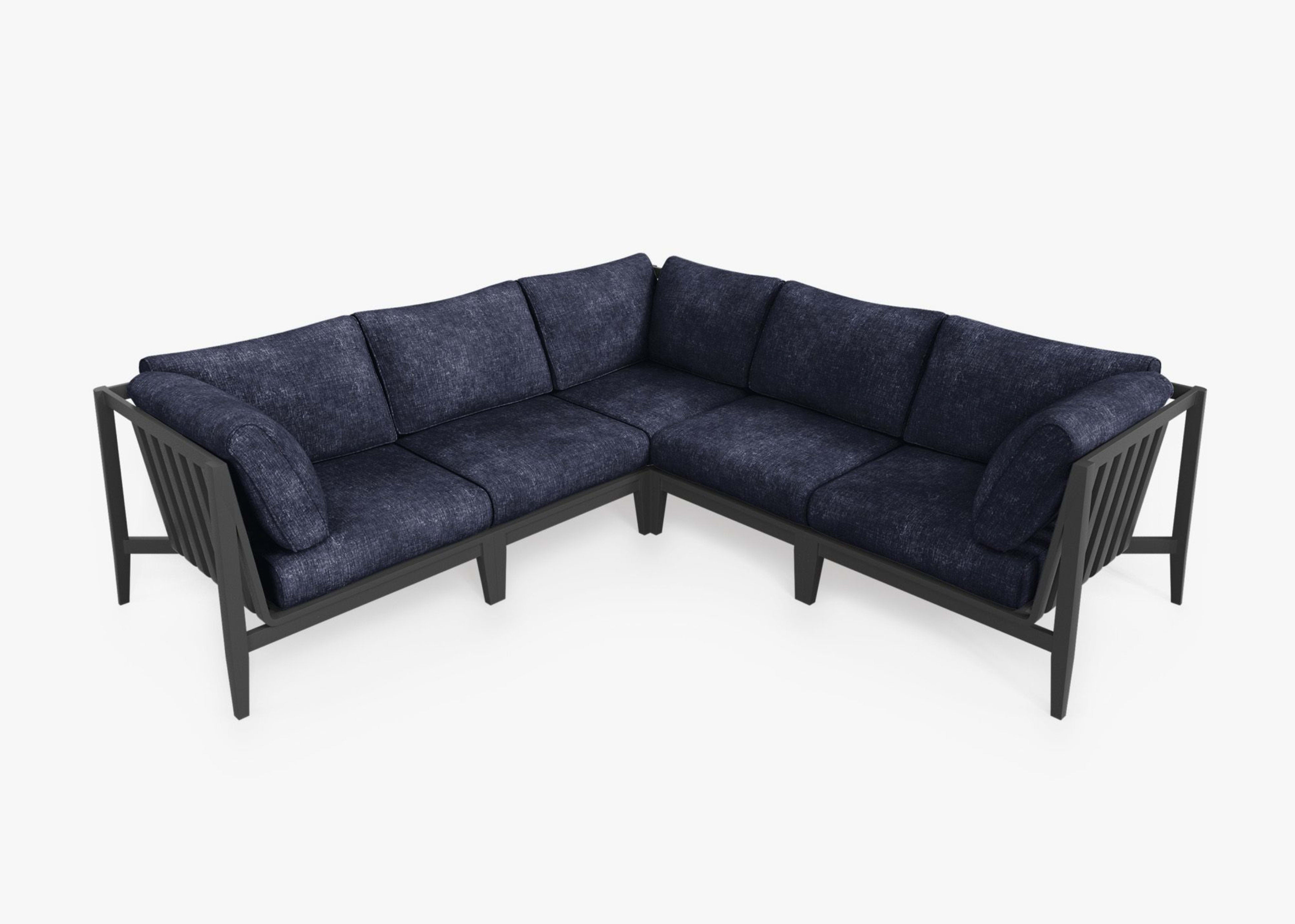 Aluminum Outdoor Corner Sectional - 5 Seat By Outer
