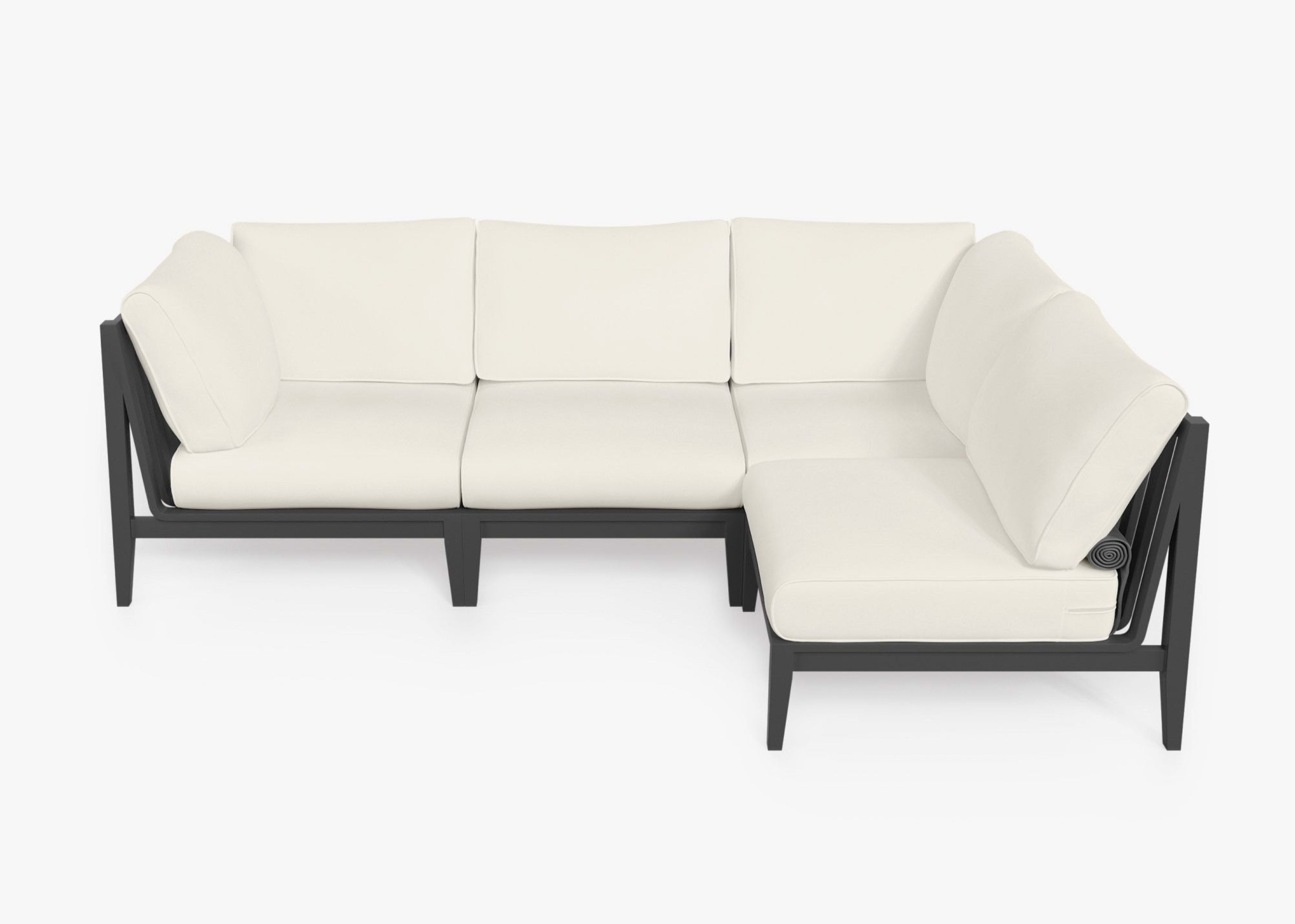 Aluminum Outdoor L Sectional - 4 Seat By Outer