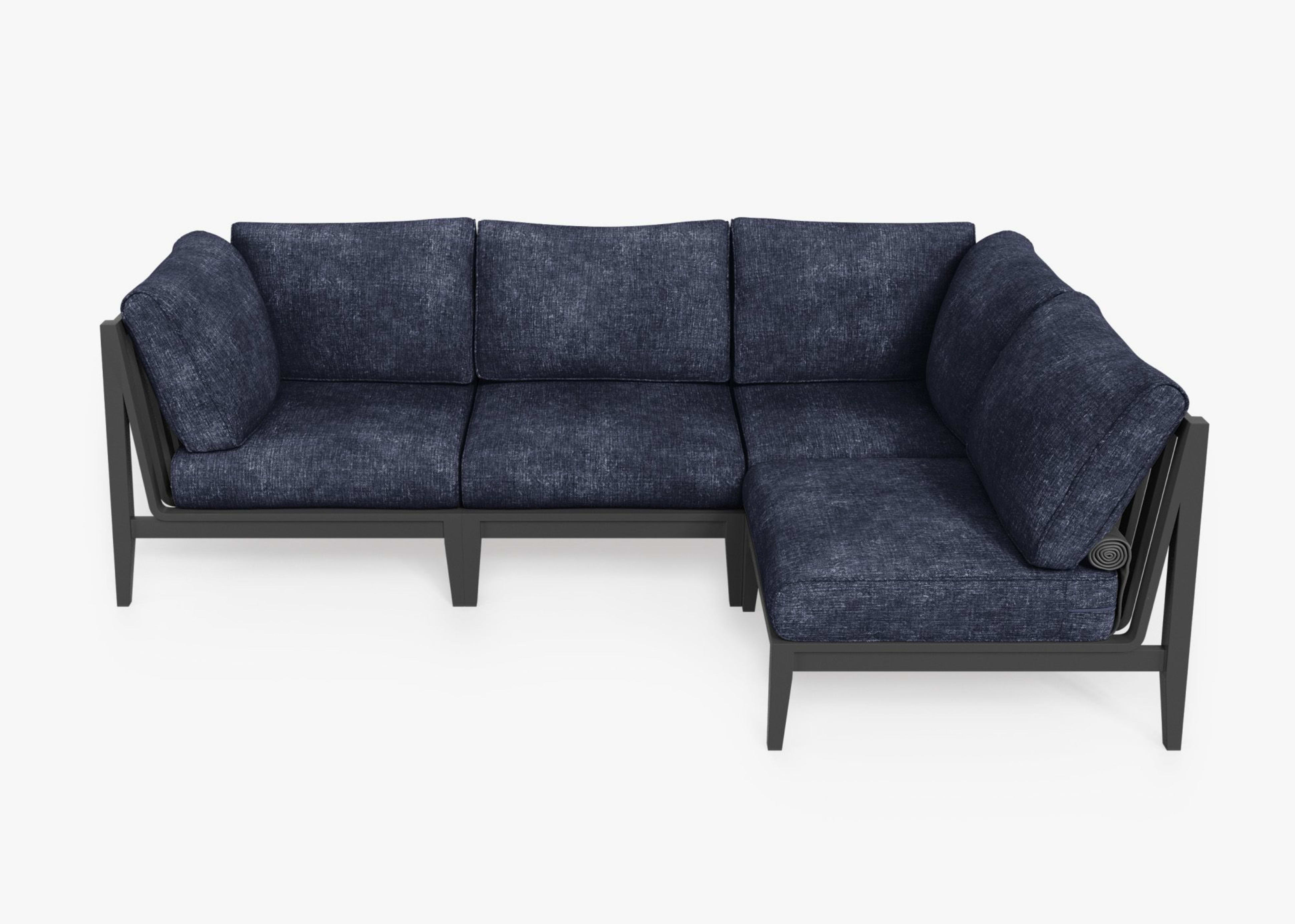 Aluminum Outdoor L Sectional - 4 Seat By Outer