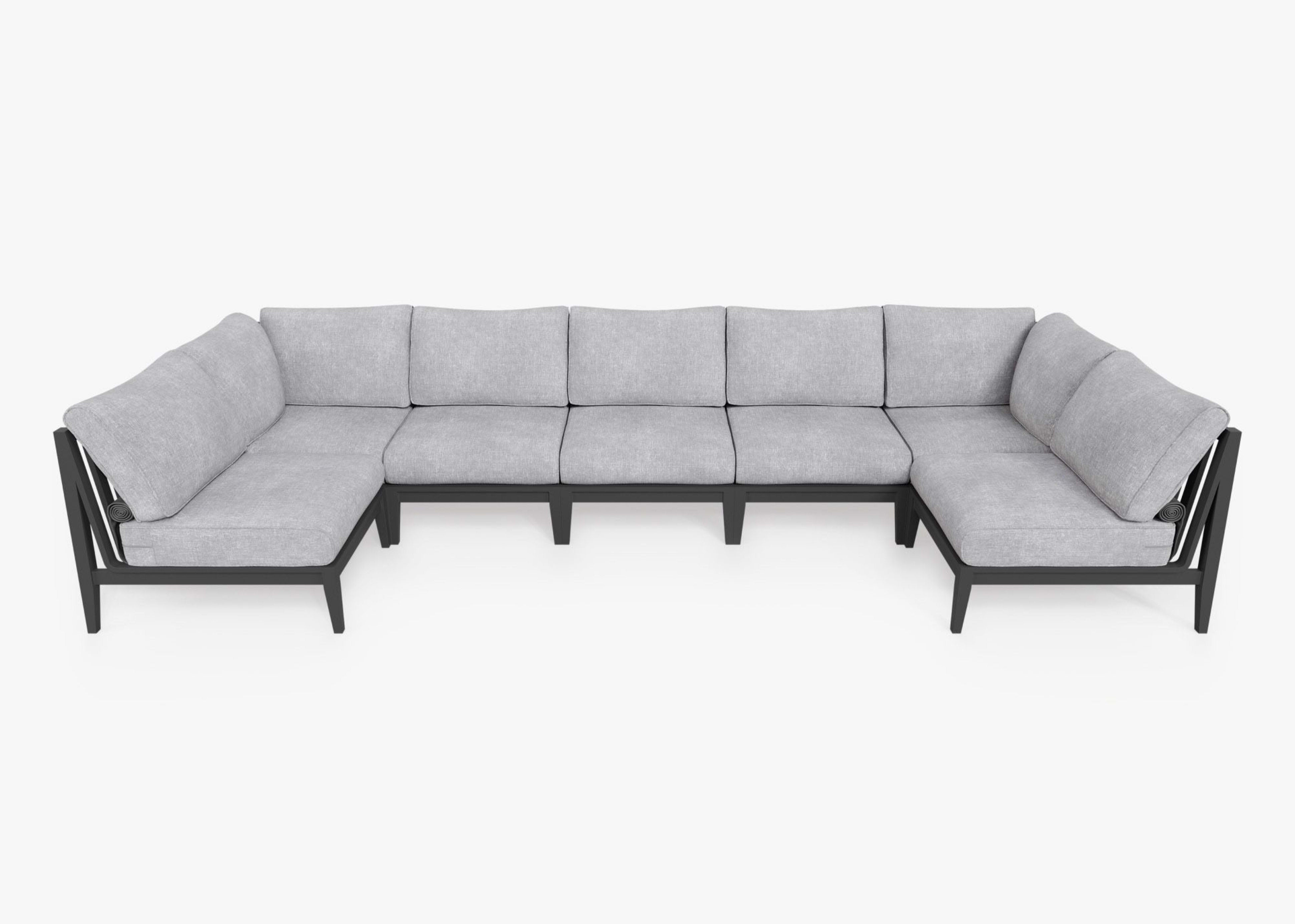 Aluminum Outdoor U Sectional - 7 Seat By Outer