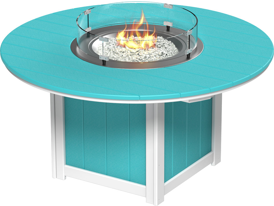 LuxCraft Lumin Fire Table 60" Round Bar Height