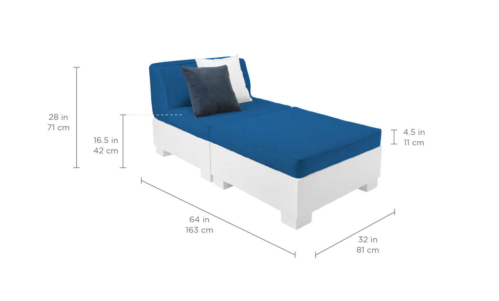 Ledge Lounger Affinity 2 Piece Sun Chair