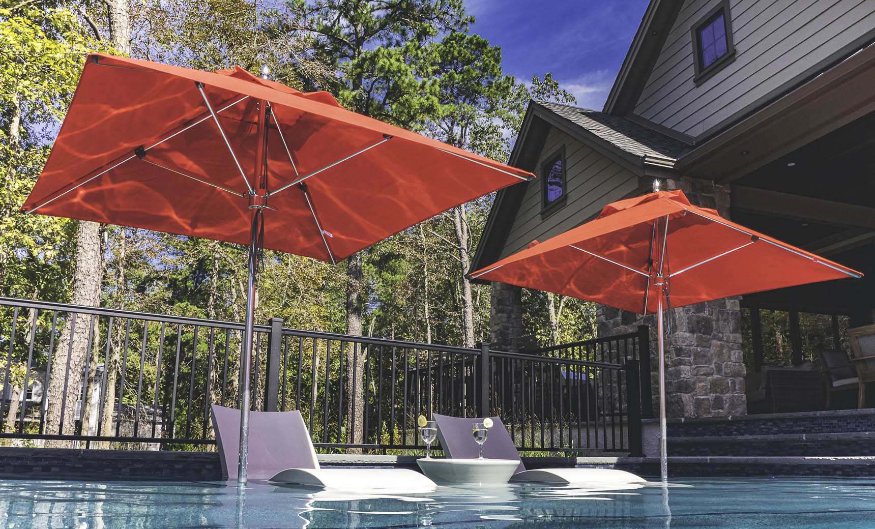 Ledge Lounger Octagon Pulley Premier Umbrella