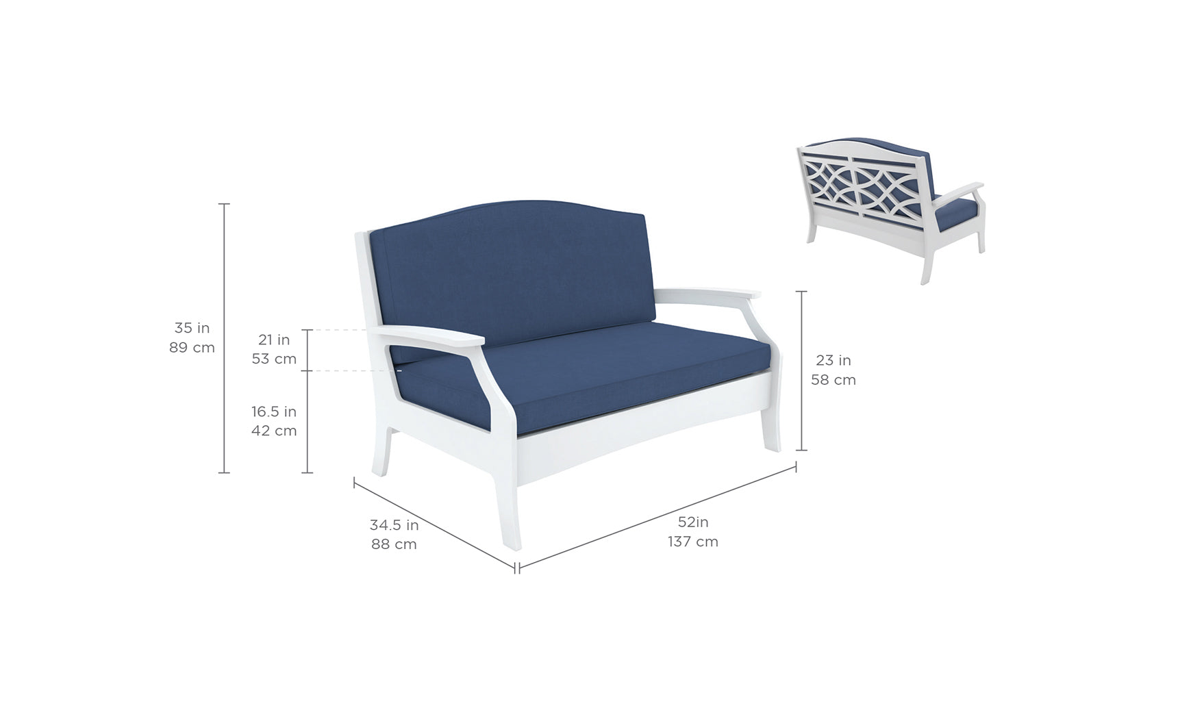 Ledge Lounger Legacy Loveseat