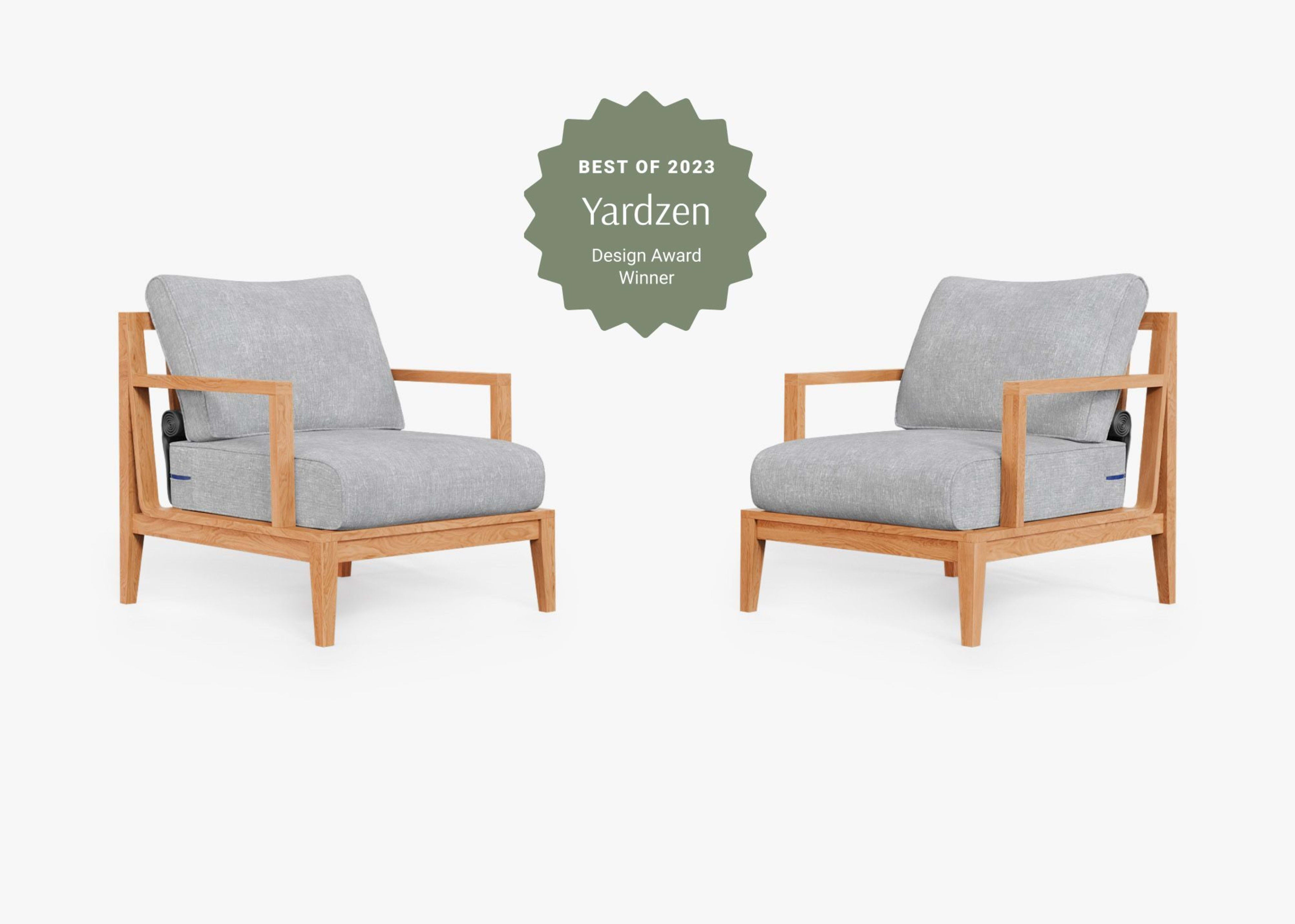 Teak Outdoor Armchair Conversation Set by Outer