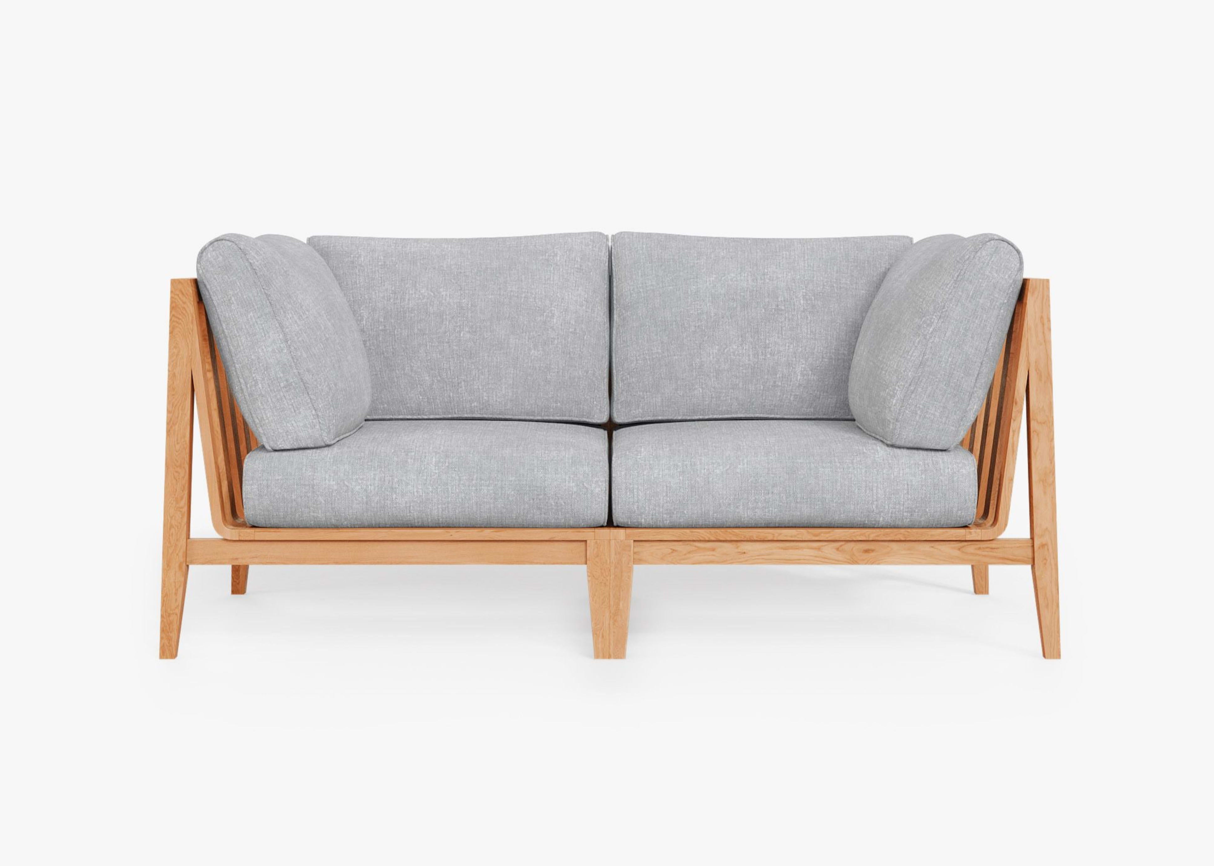 Teak Outdoor Loveseat by Outer