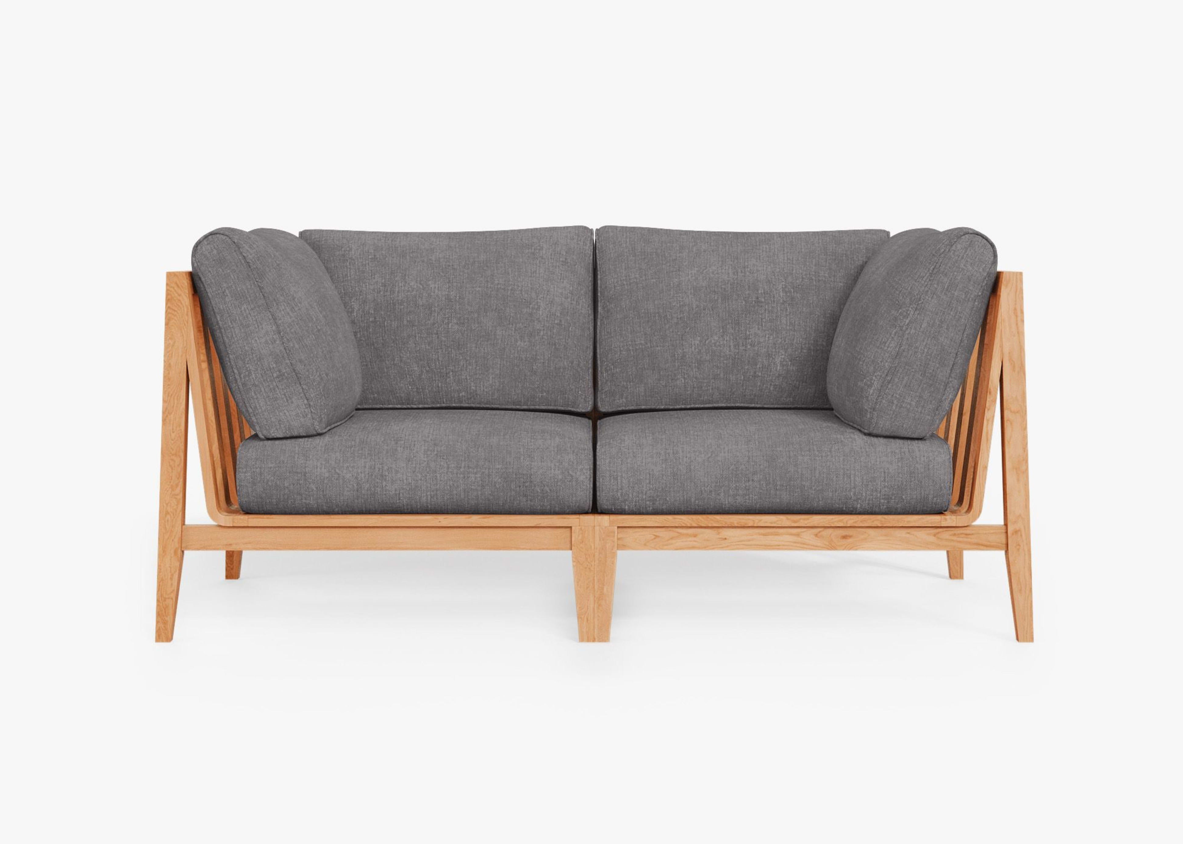 Teak Outdoor Loveseat by Outer